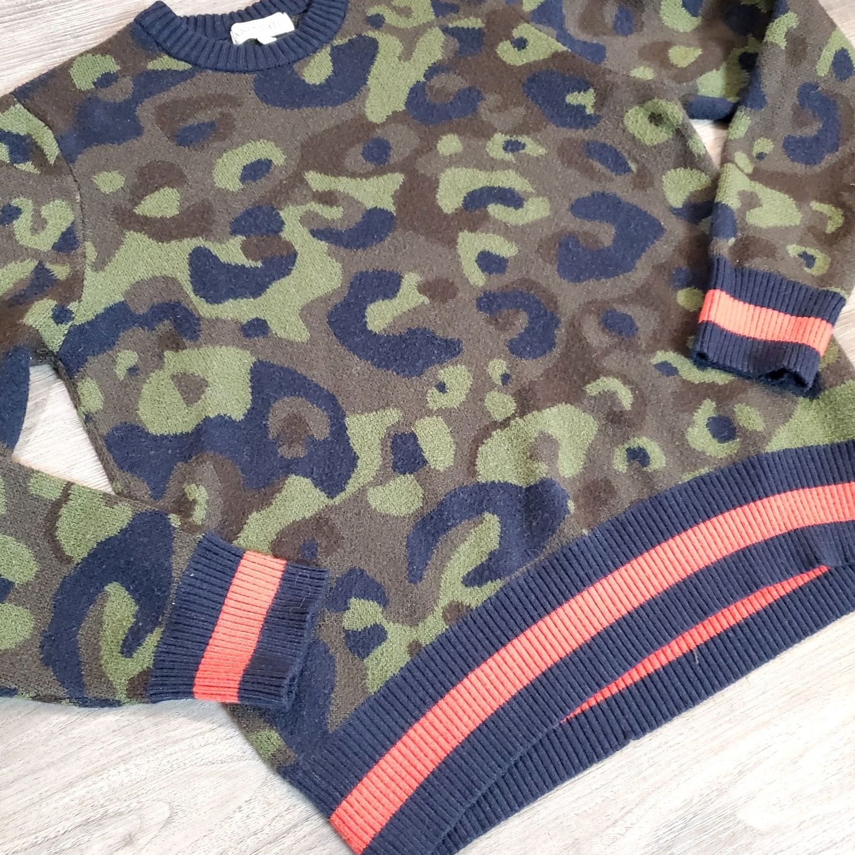 ANATOMICA Anatomie Designer Camo Sweater Womens Sz M Rare Preppy Streetwear Size M / US 6-8 / IT 42-44 - 4 Thumbnail