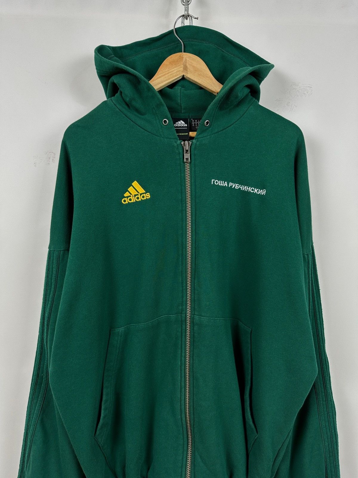 Adidas Gosha Rubchinskiy Adidas x Gosha Rubchinskiy Zip Up Oversized Hoodie Grailed