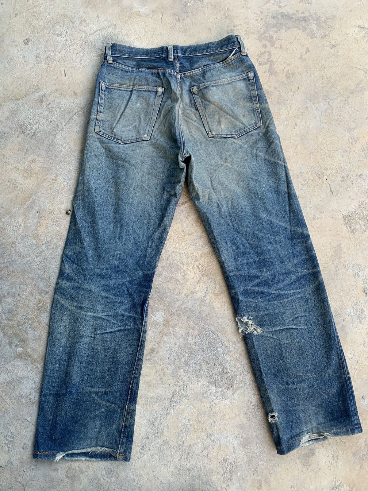 Sugar Cane Vintage Distressed Sugar Cane Redline Selvedge Denim Size US 30 / EU 46 - 2 Thumbnail
