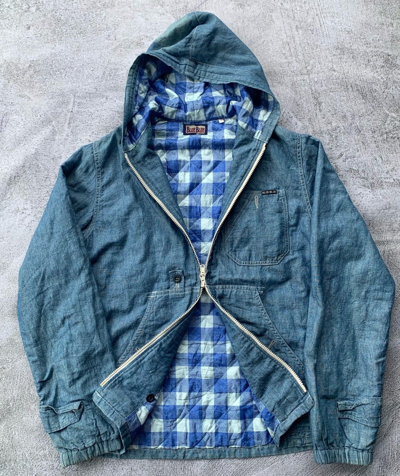 Blue Blue Japan Blue blue japan linen tartan jacket Size US M / EU 48-50 / 2 - 2 Thumbnail