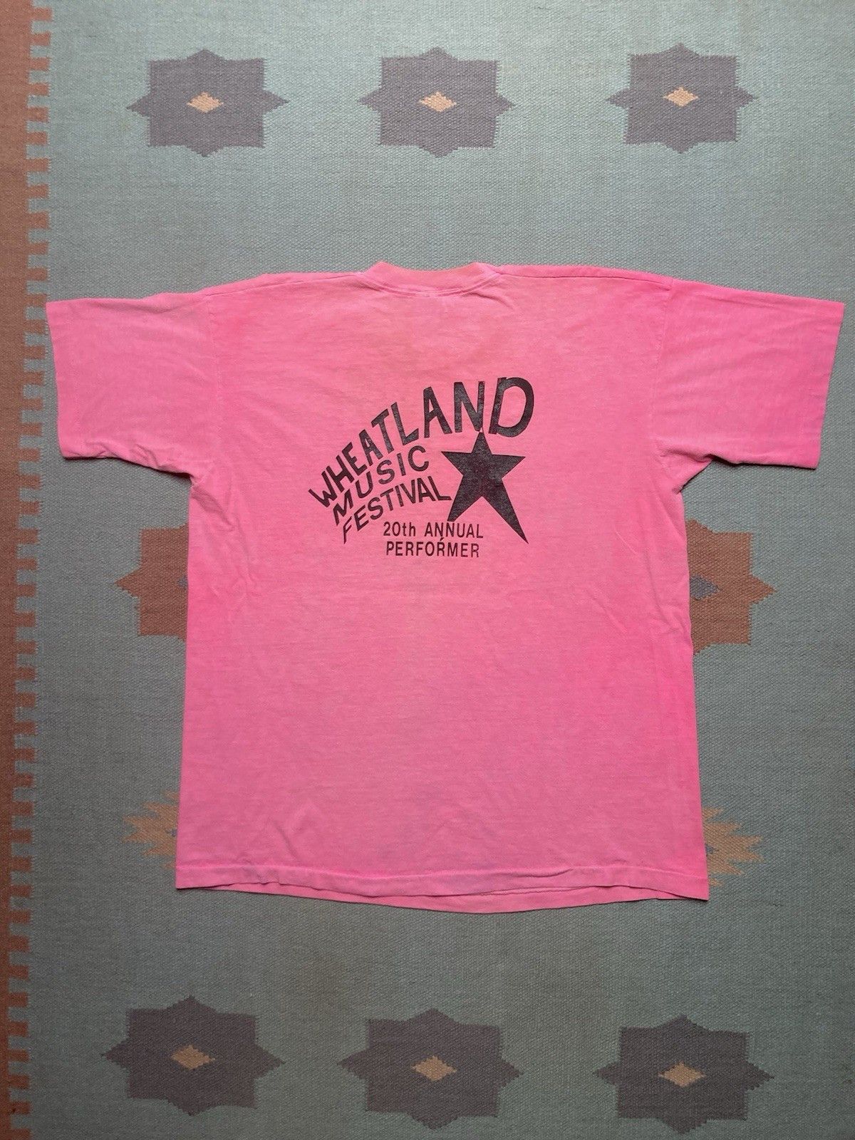 Vintage 90s t shirt wheatland music festival Michigan bluegrass XL Size US XL / EU 56 / 4 - 8 Thumbnail