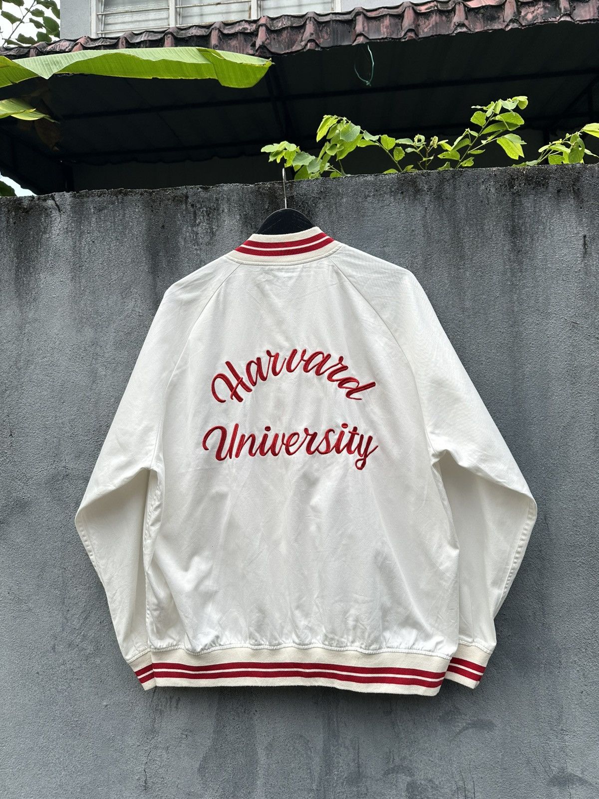 Japanese Brand 👹GU X Harvard University Bomber Jacket Size US XL / EU 56 / 4 - 9 Thumbnail