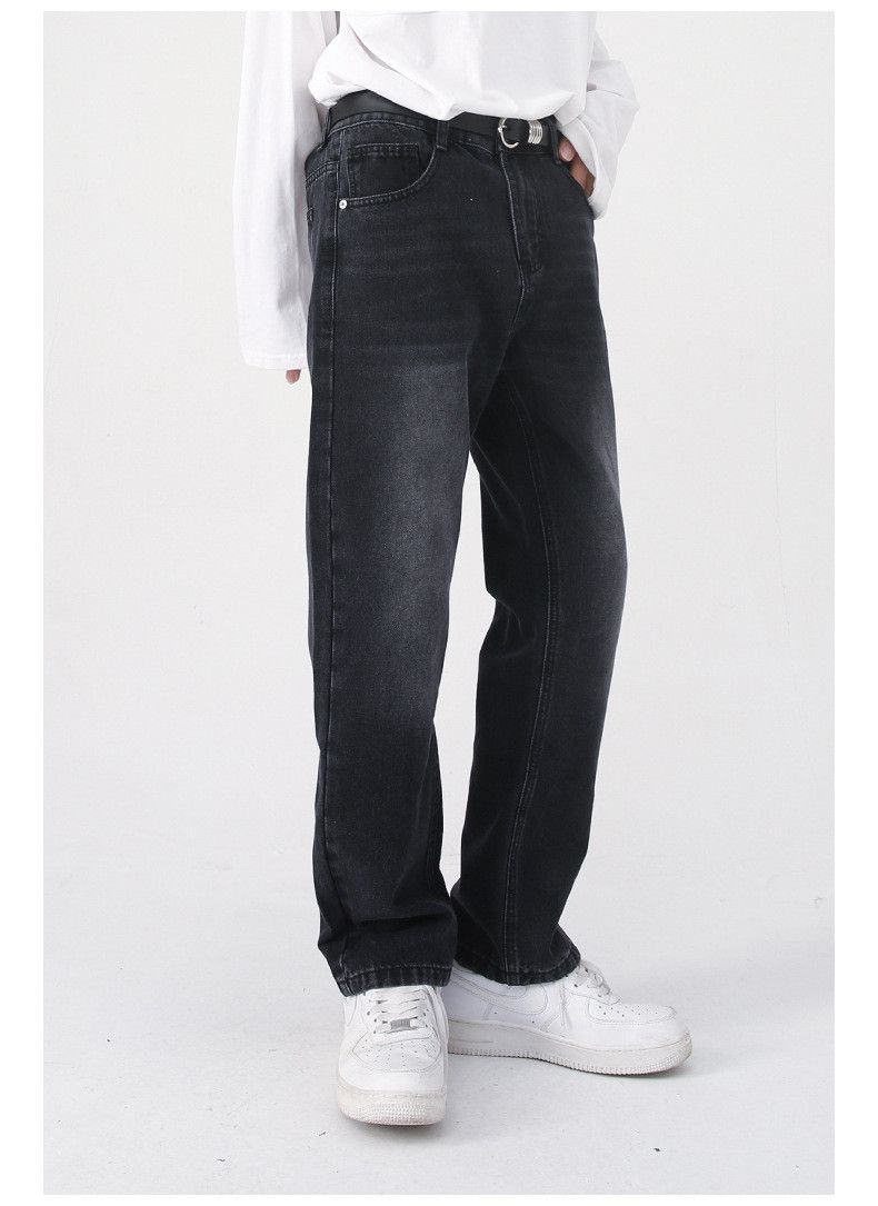 Japanese Brand Japanese style casual straight leg nine-point jeans Size US 32 / EU 48 - 3 Thumbnail