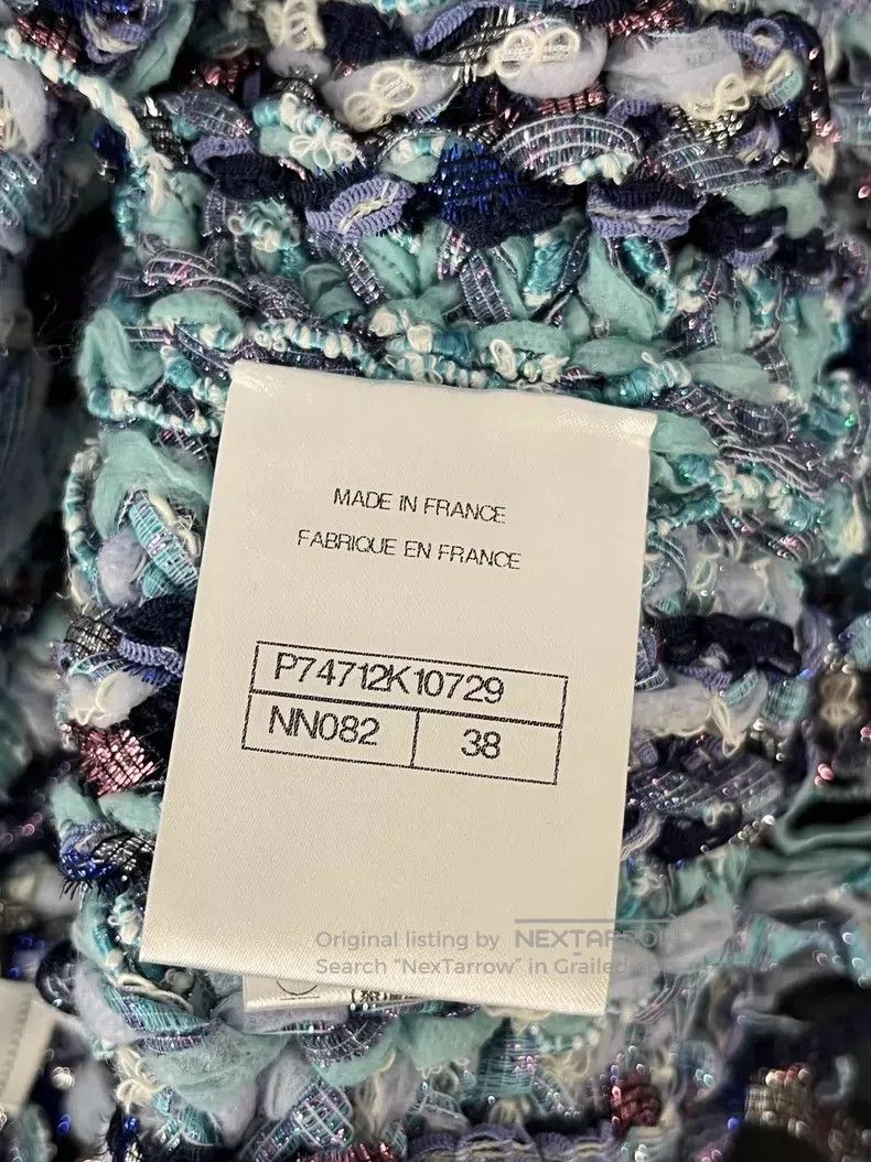 Chanel Chanel Blue sequined tweed tassel suspenders Size XS / US 0-2 / IT 36-38 - 5 Thumbnail