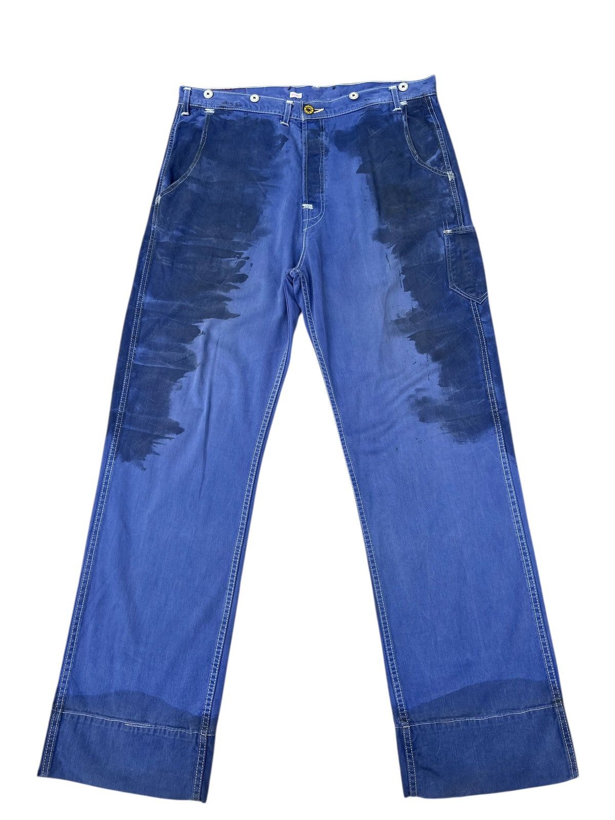 Levi's Archive 2003 Levi’s Red HOLDEN Waxed Stains Cotton Work Pant Size US 34 / EU 50 - 1 Thumbnail
