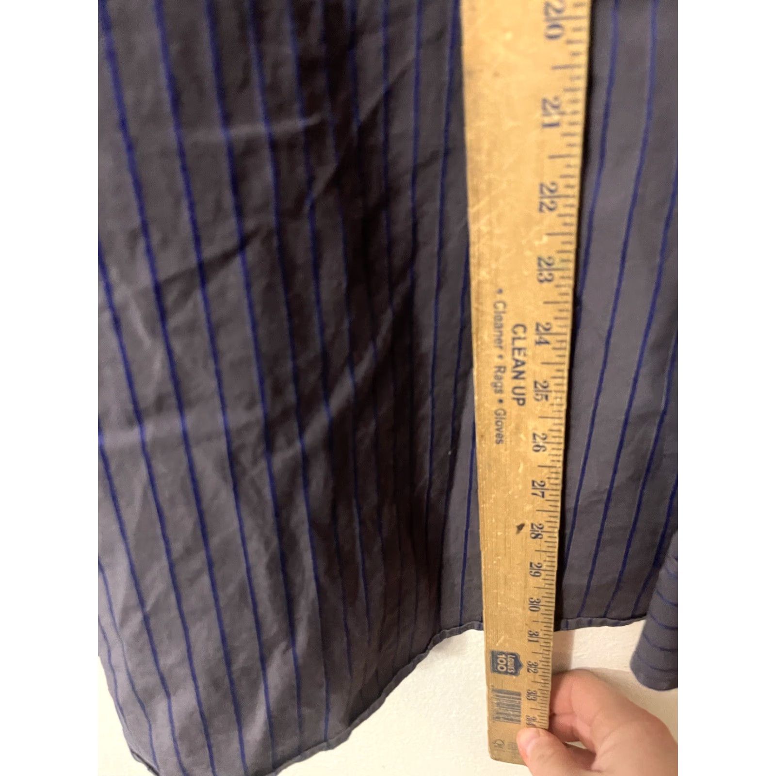 Banana Republic Banana Republic Slim Fit Button-Up Shirt XL Purple Striped Men's Size US XL / EU 56 / 4 - 4 Thumbnail
