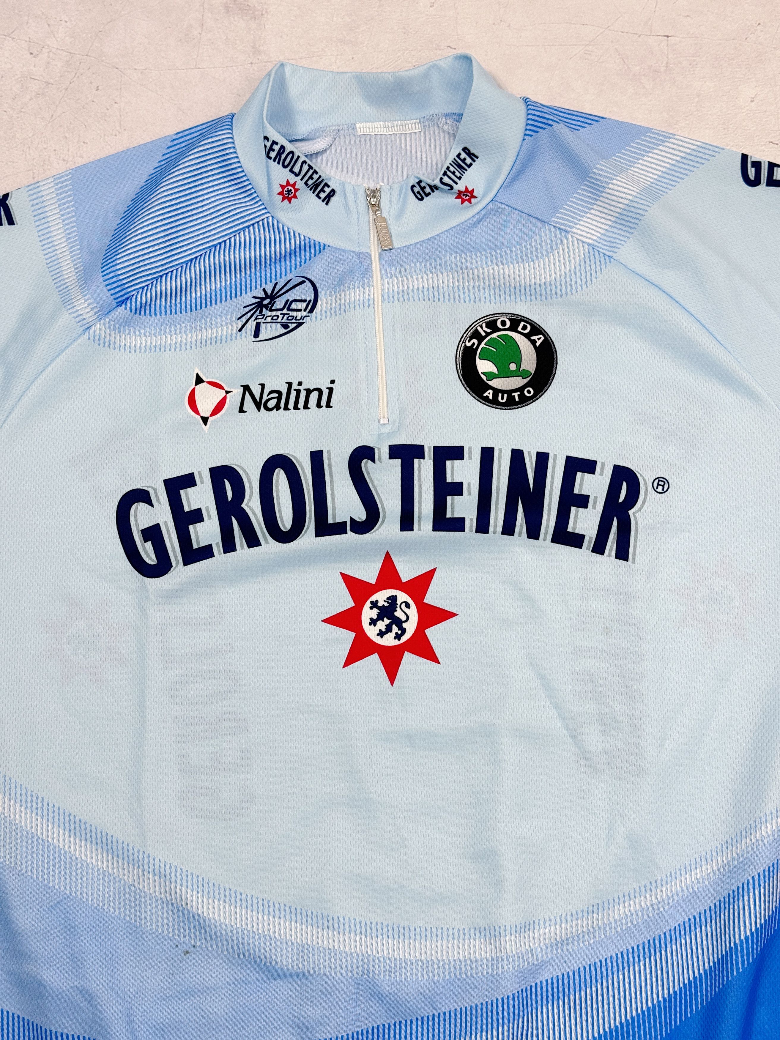Vintage Vintage Nalini Cycling Jersey Gerolsteiner Skoda Uci Size US XL / EU 56 / 4 - 3 Thumbnail