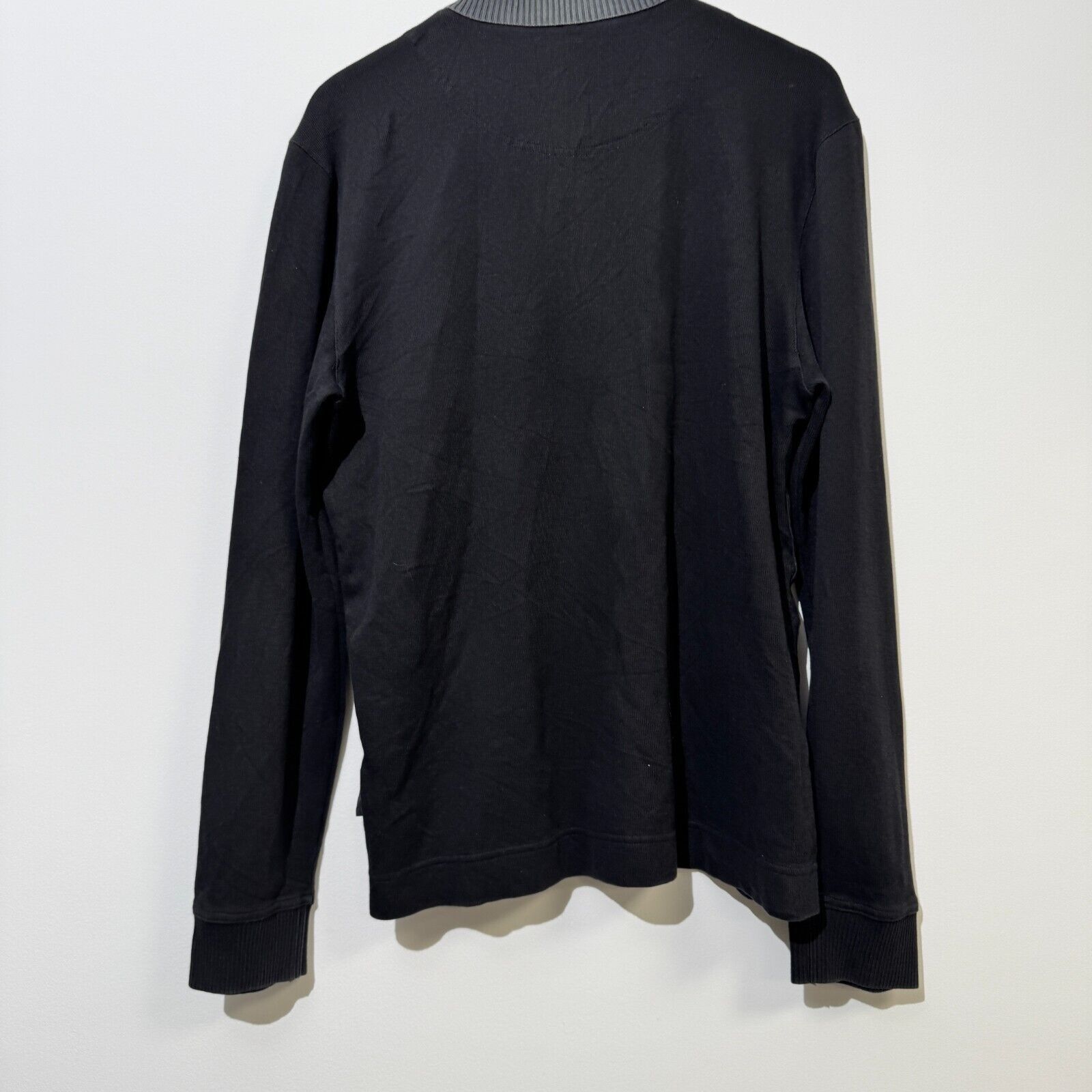 Hugo Boss × Vintage Vintage Hugo Boss Unisex Black Halfzip Sweatshirt Size L Size US L / EU 52-54 / 3 - 12 Thumbnail