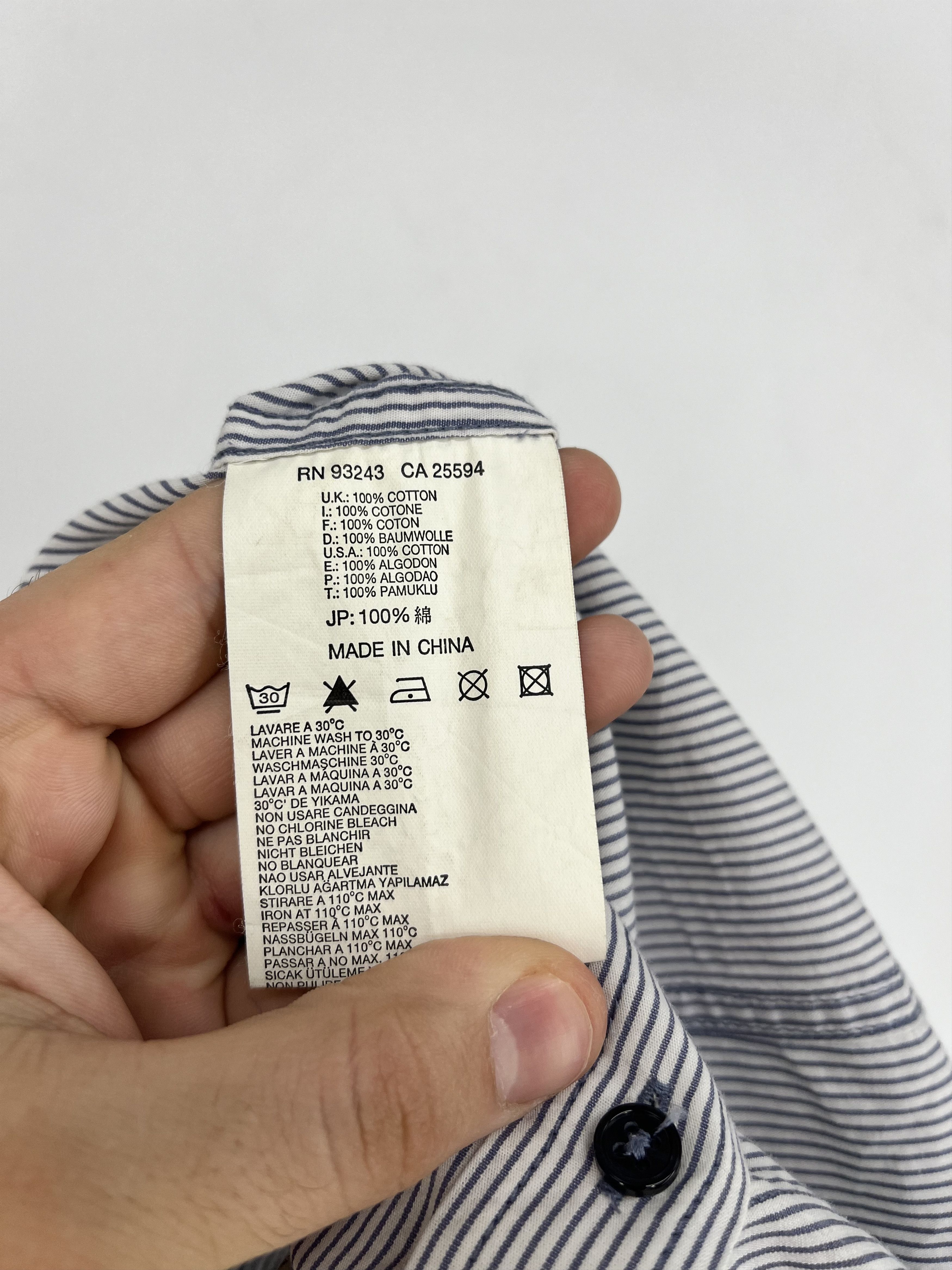 Diesel × Japanese Brand RARE Diesel DEPT. LIQUID SPACE Striped Button UpShirt SZ XXL Size US XXL / EU 58 / 5 - 16 Thumbnail