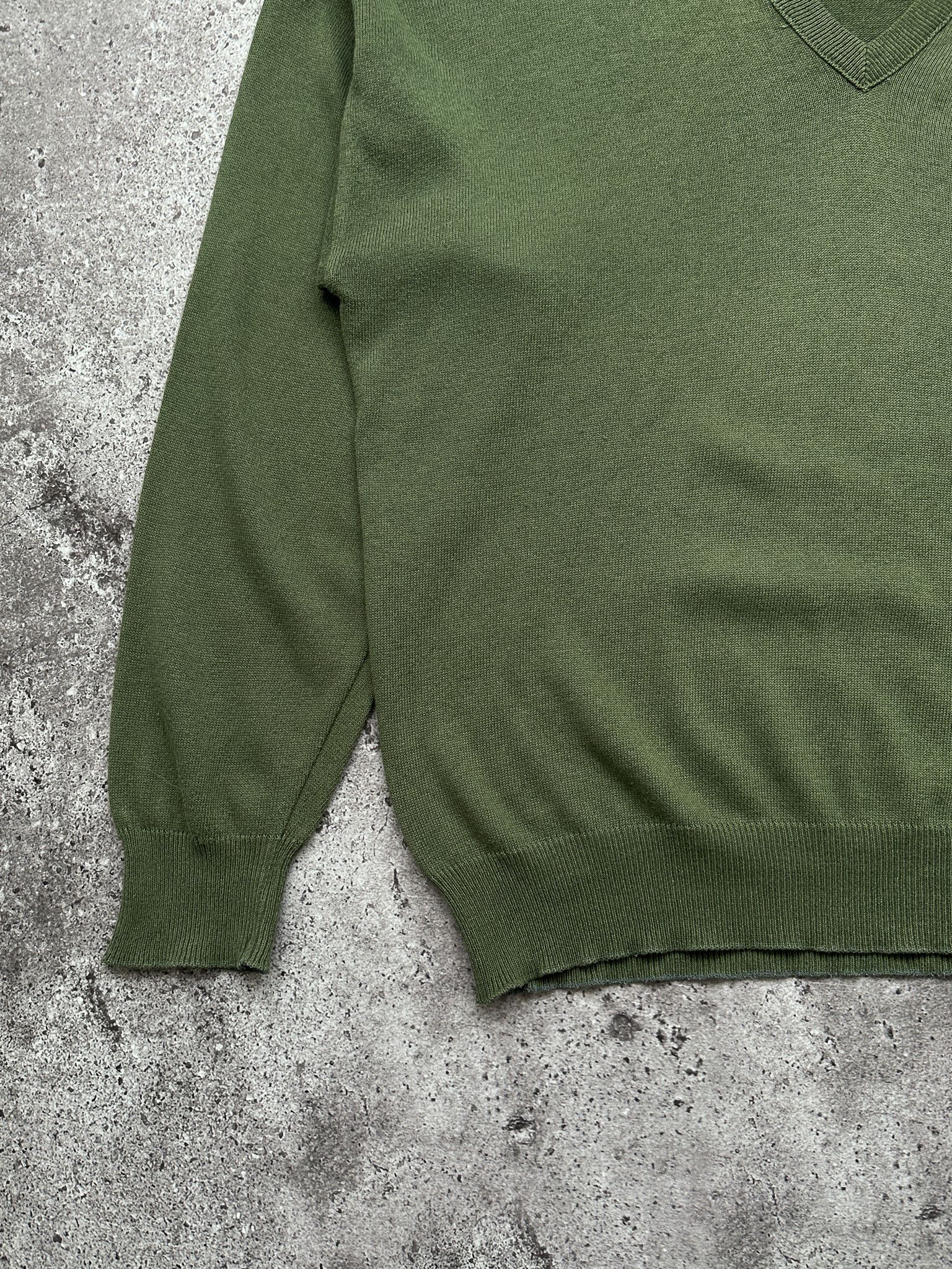 Lacoste × Vintage Vintage Lacoste Chemise V Neck Jumper Pullover Size US L / EU 52-54 / 3 - 3 Thumbnail