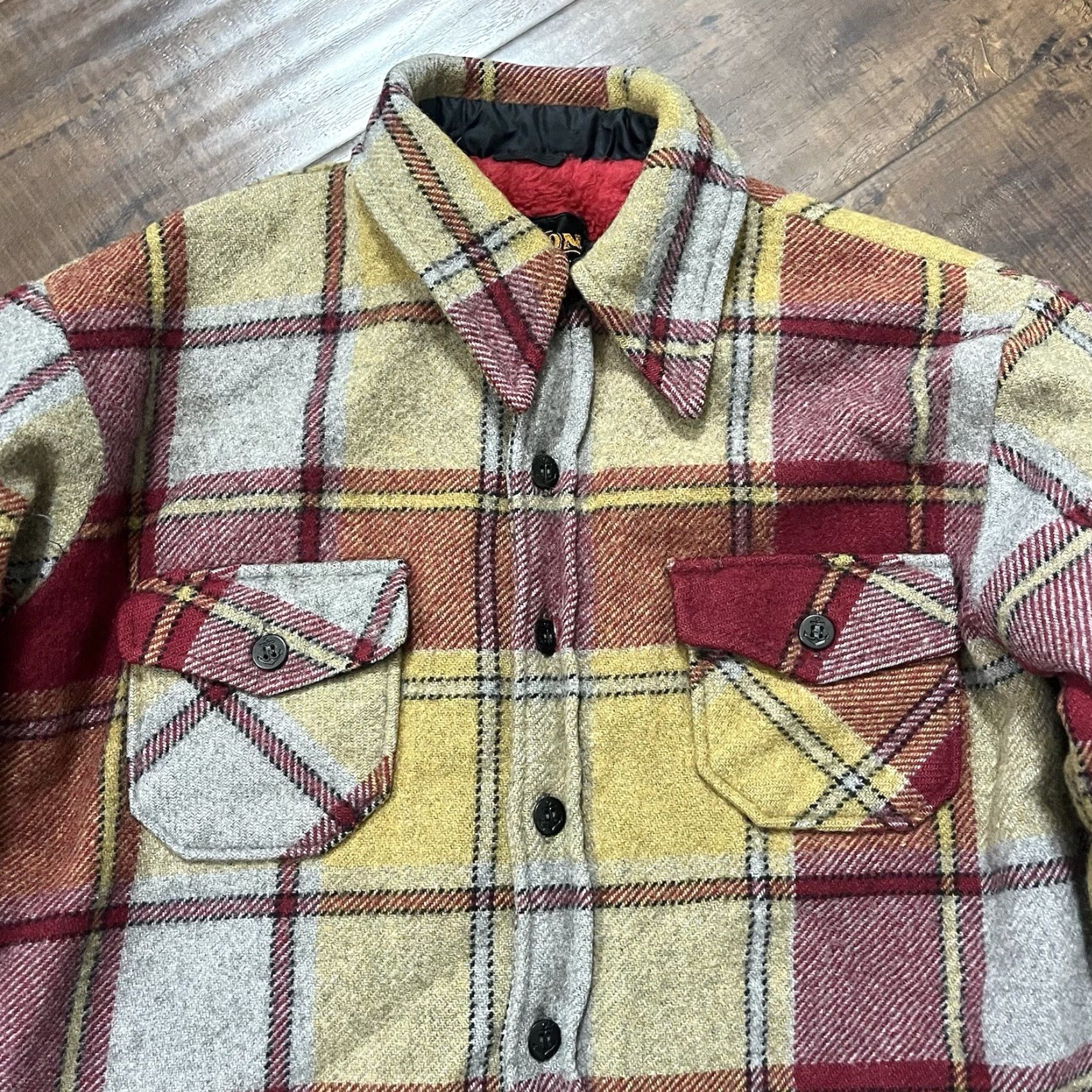 Sears VINTAGE Sears 1960s Chore Jacket Fleece Flannel Cotton Casual S Mens Red Size US S / EU 44-46 / 1 - 5 Thumbnail
