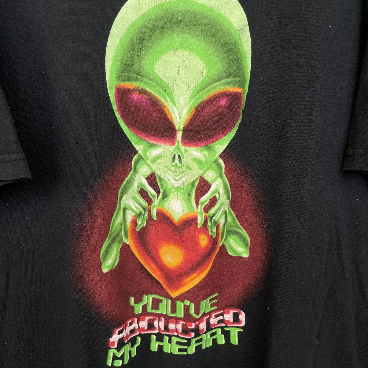 Vintage Vintage 1990s Alien You Have Abducted My Heart Skater Tee Size US XL / EU 56 / 4 - 2 Thumbnail