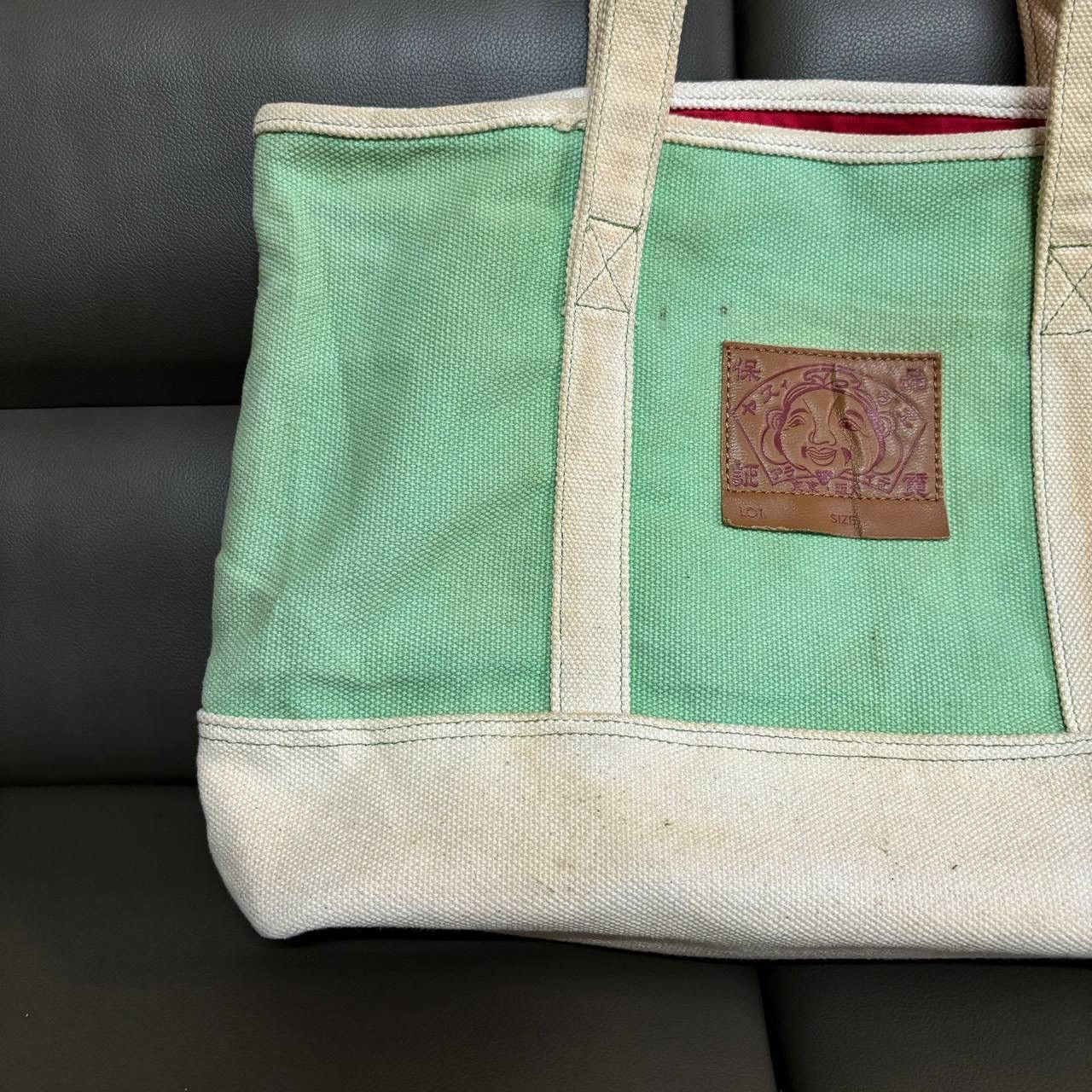 Evisu Vintage Evisu Canvas Shopping Bag Boston Bag Tote Bag Size ONE SIZE - 4 Thumbnail