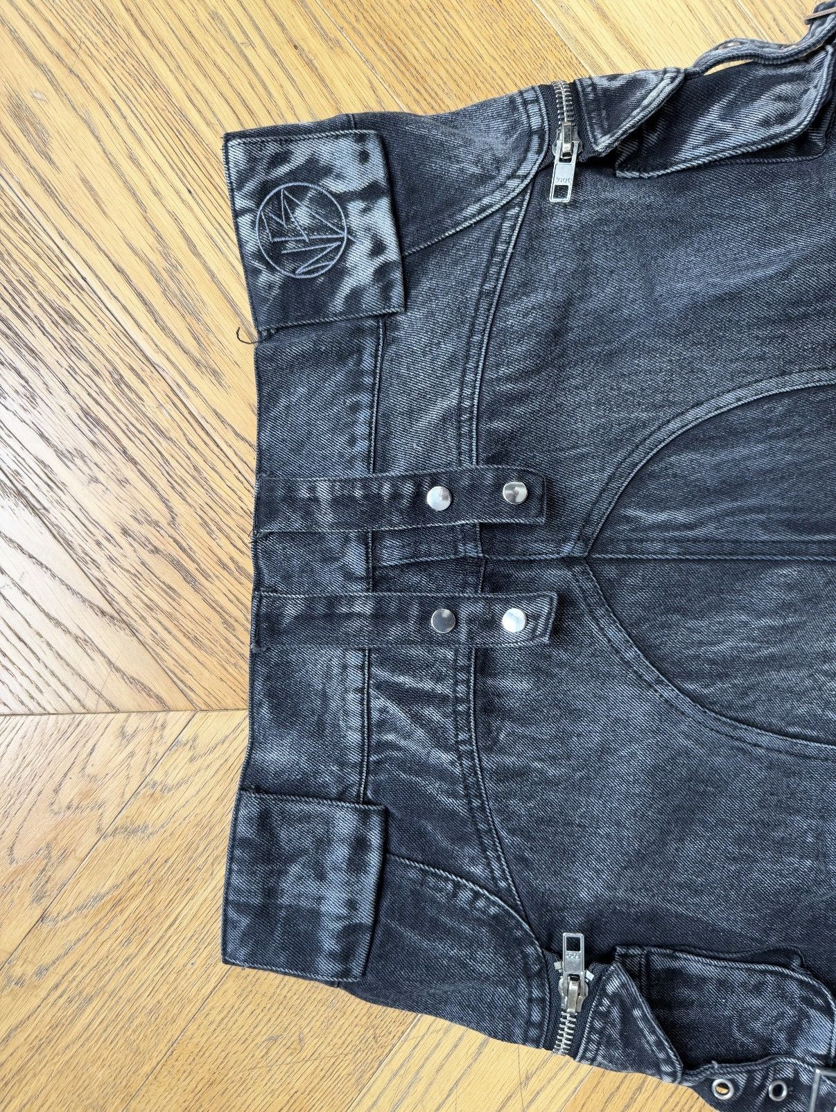 No Faith Studios No Faith black denim cargo Size US 34 / EU 50 - 4 Thumbnail