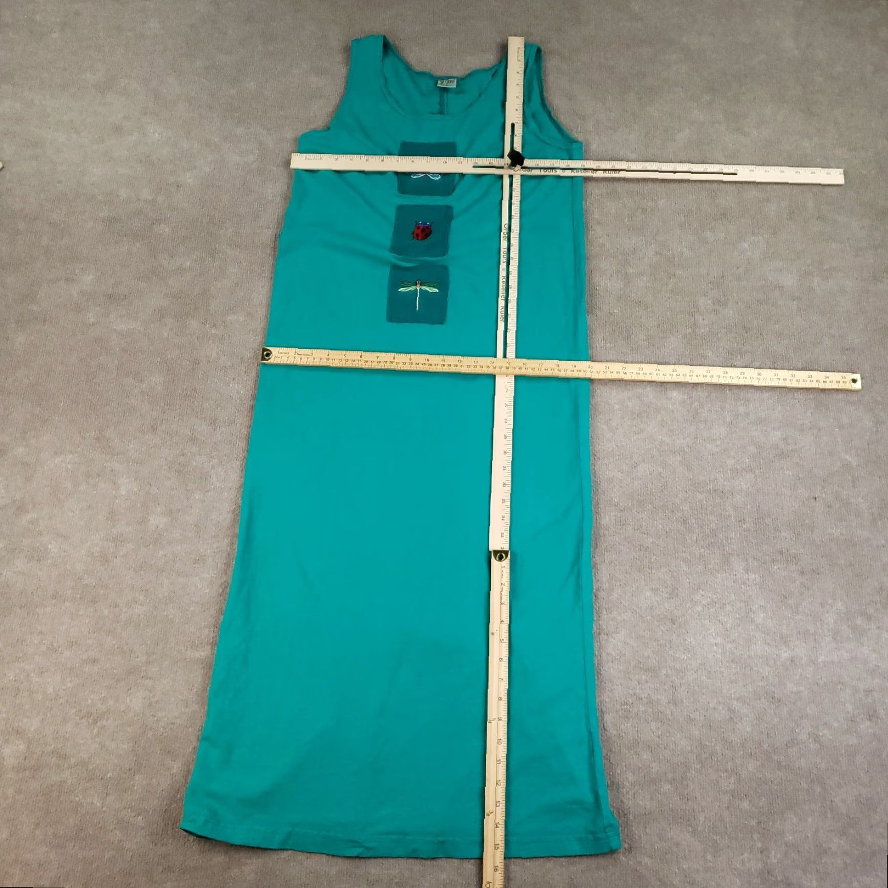 Vintage VINTAGE Cactus Maxi Dress Set Small Green 2 Piece Sleeveless Scoop Neck Casual Womens Size S / US 4 / IT 40 - 2 Thumbnail