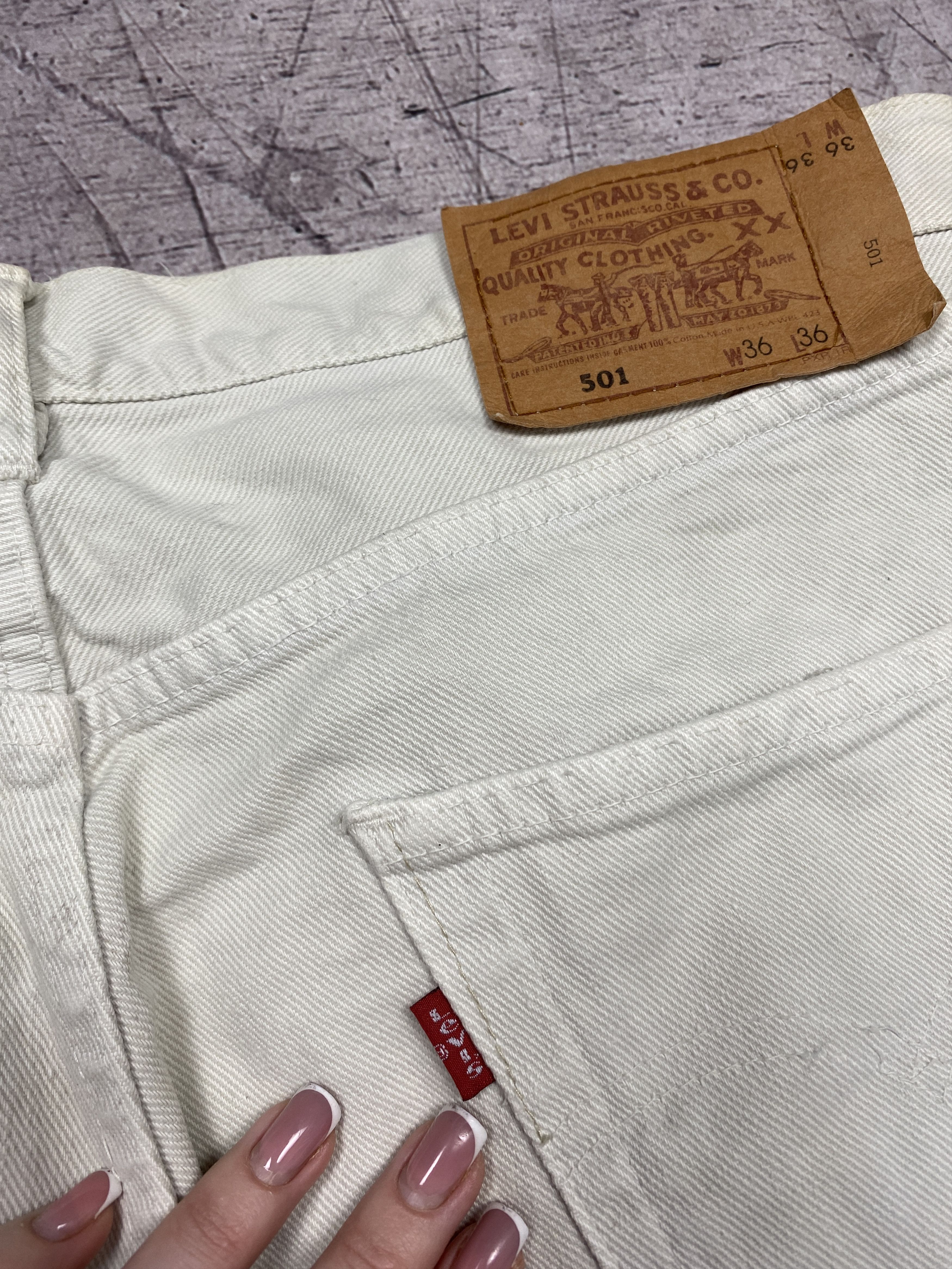 Levi's × Levi's Vintage Clothing Levi's 501 90s Vintage Mens Denim Pants Jeans Made in USA Size US 36 / EU 52 - 3 Thumbnail