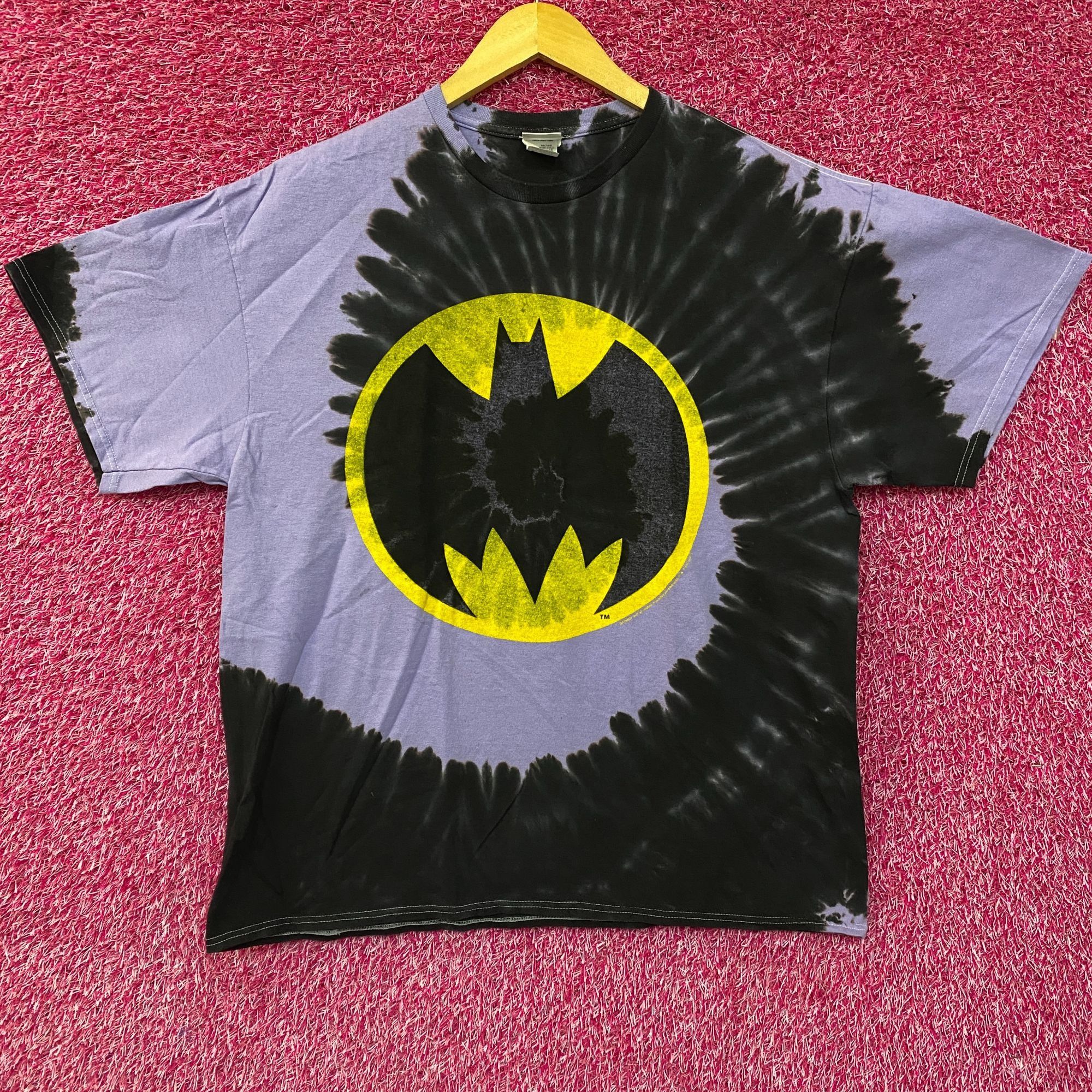 DC DC Batman Logo Graphic Design Tie Dye T-Shirt Large Size US L / EU 52-54 / 3 - 1 Thumbnail