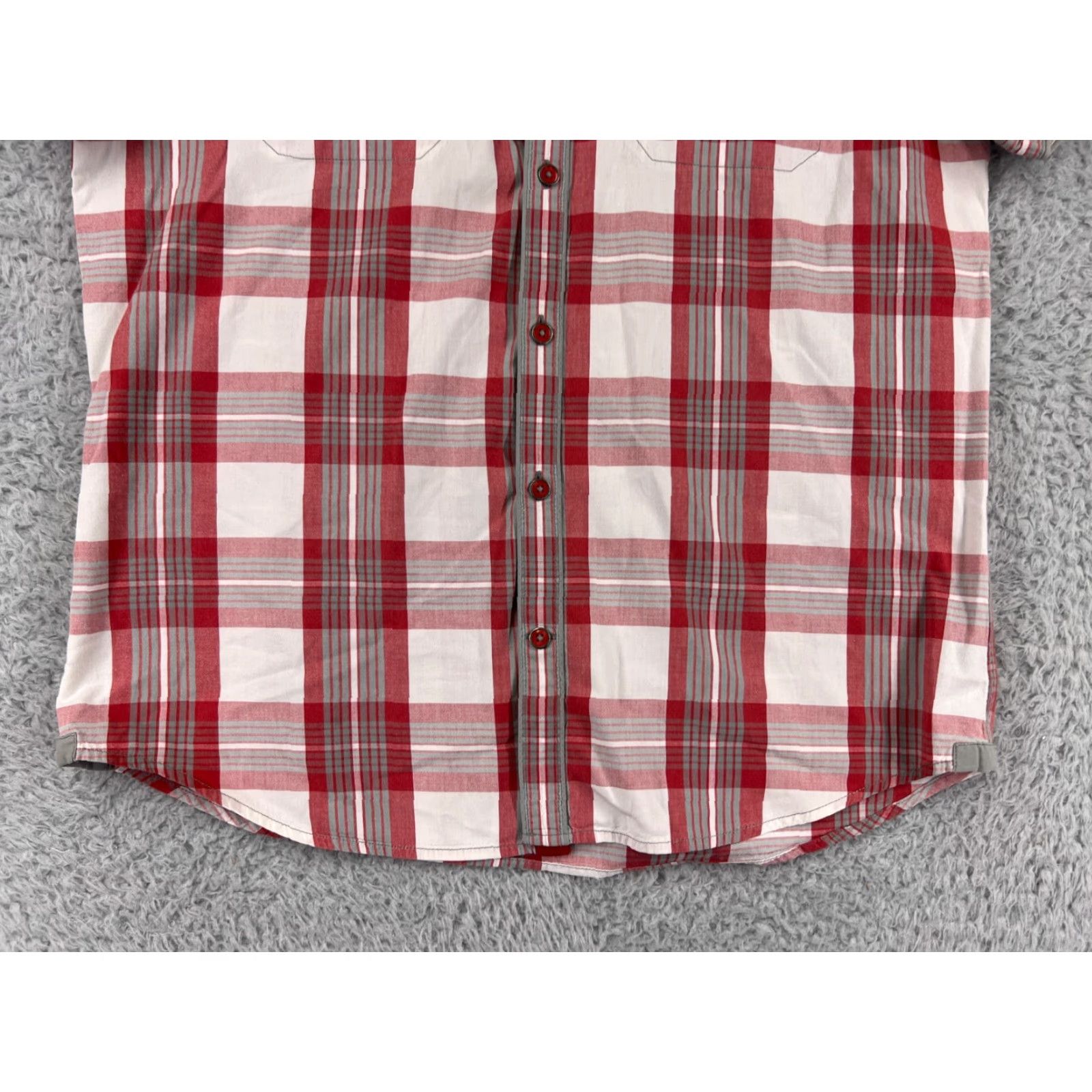 Guess GUESS Shirt Mens Large Red Plaid Button-Up Slim Cotton Shirt Size US L / EU 52-54 / 3 - 6 Thumbnail