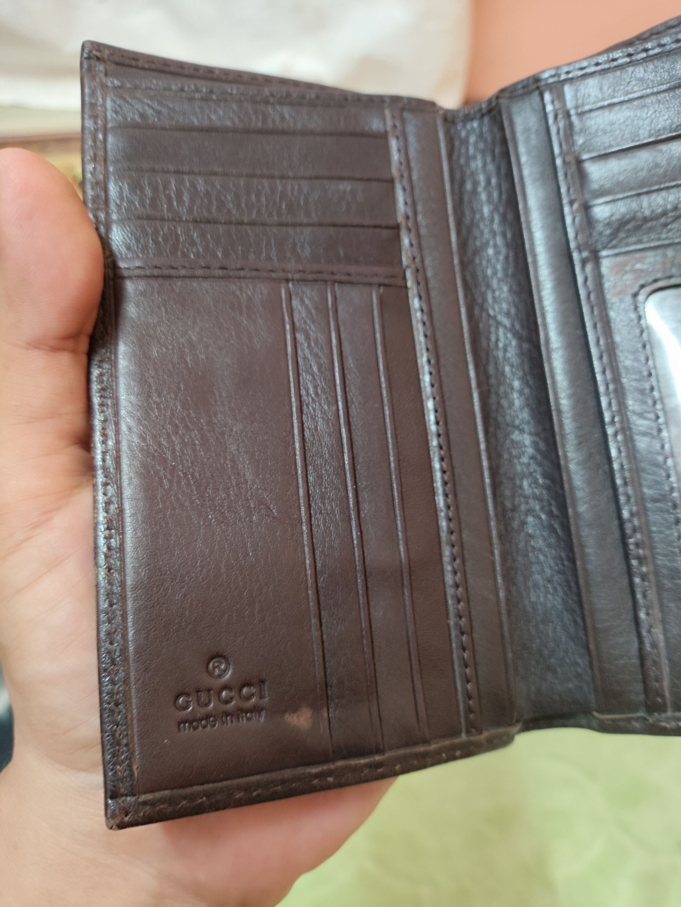 Leather × Vintage OLD Vintage Leather (G u c c i) Wallet with Steel Logo Size ONE SIZE - 15 Thumbnail