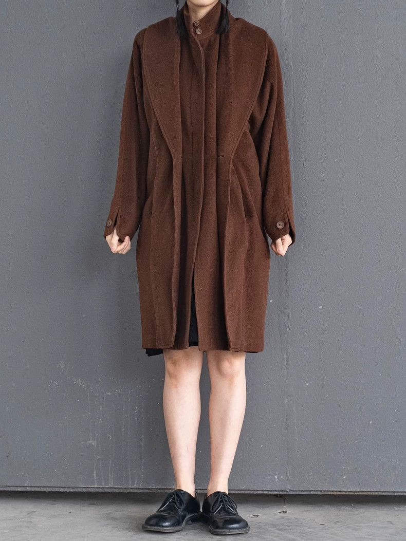 Comme des Garcons Comme Des Garcons Chocolate Fake Two-Piece Cashmere Coat Size S / US 4 / IT 40 - 1 Thumbnail