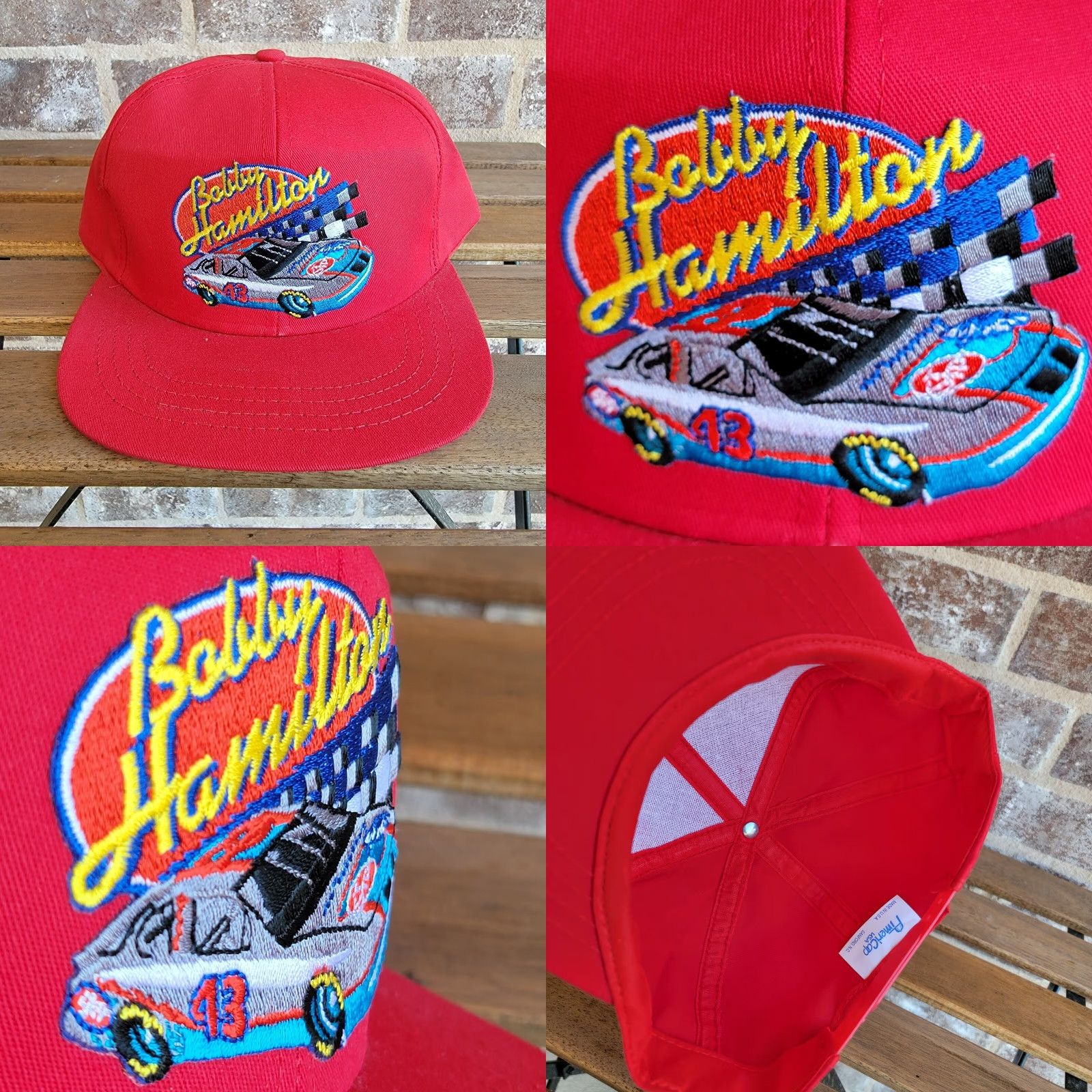 Vintage VINTAGE Bobby Hamilton #43 Cap Hat Adult One Size Snap Back Red AmeriCap Baseball Hat Mens One Size Red Logo 90s Event MLB? Size ONE SIZE - 8 Thumbnail