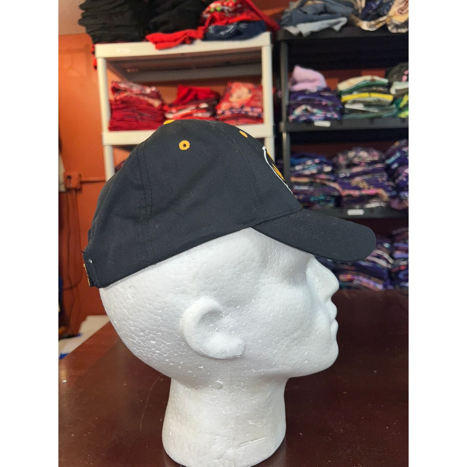 NCAA Mizzou Tigers Hat Black Yellow College University NCAA Cap Size ONE SIZE - 5 Thumbnail