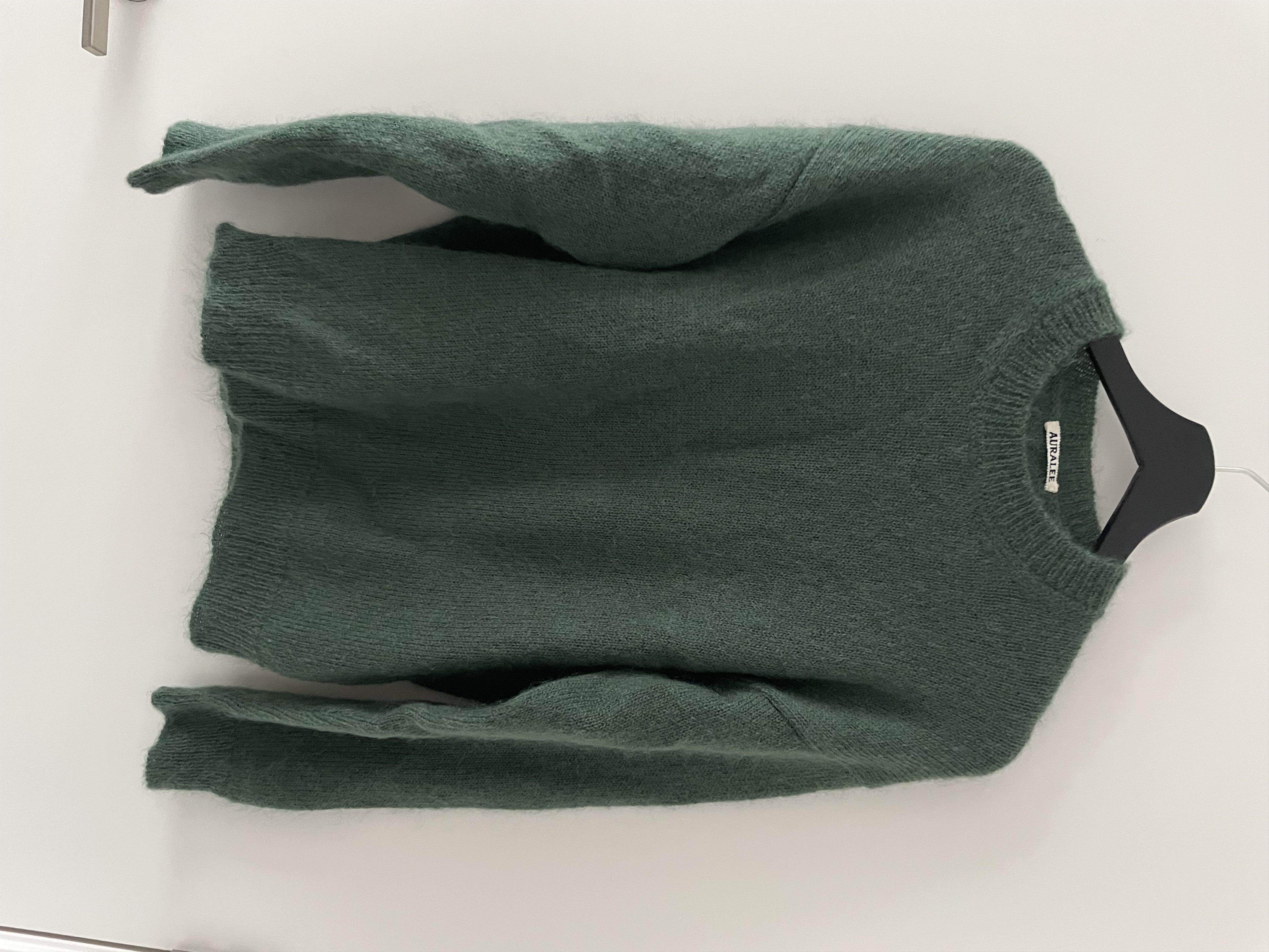 Auralee Mohair ニット Mohair Knit Pullover in Grey Beige