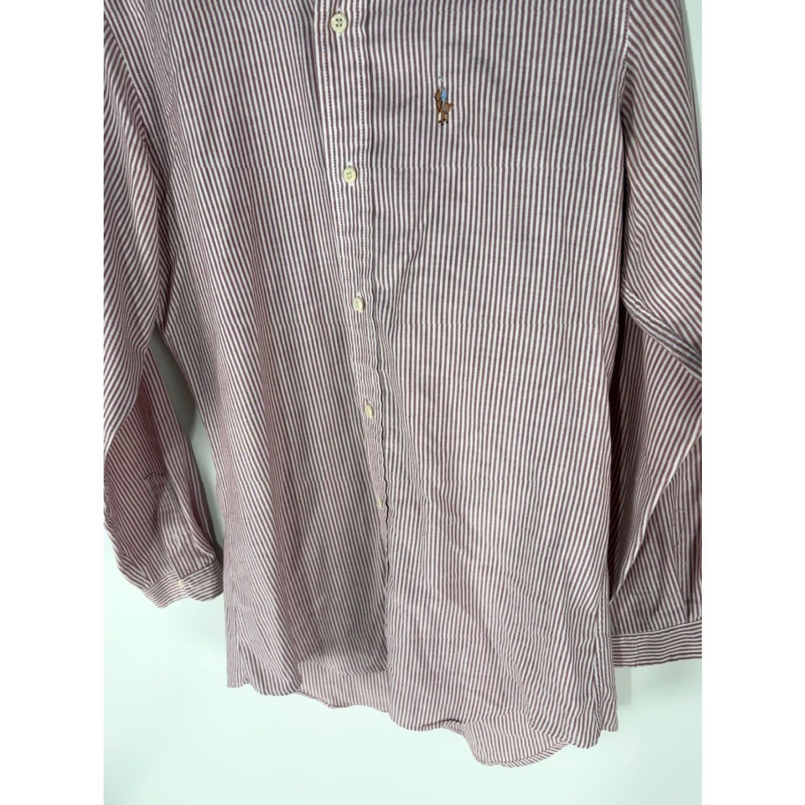 Vintage Vintage Knights Of Round Table Red/Wht Striped Button Up Men’s Size 15.5 Size US M / EU 48-50 / 2 - 4 Thumbnail