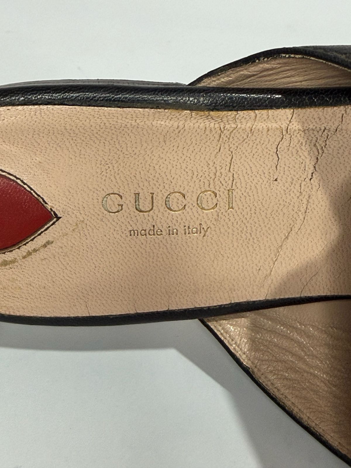 Gucci Gucci Leather Bee Embroidered Princetown Mules Size 38.5 Size US 8.5 / IT 38.5 - 6 Thumbnail
