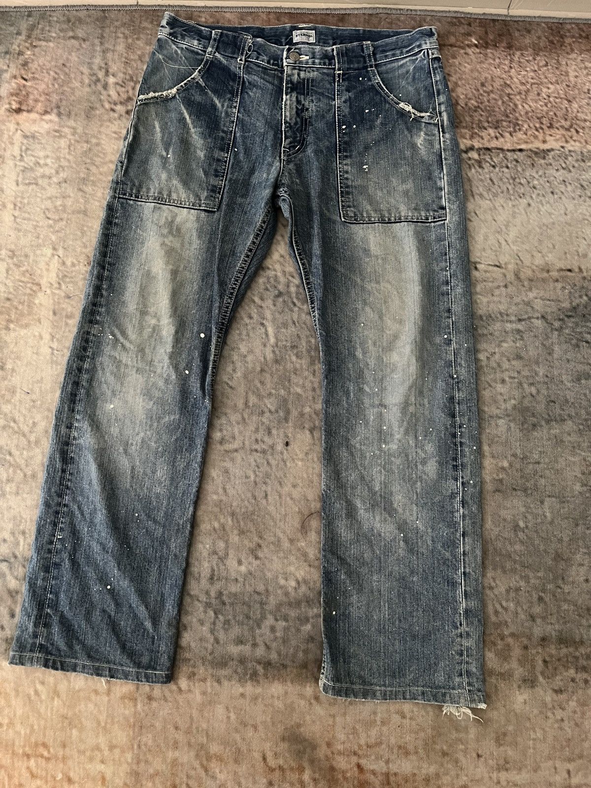 Eternal × Japanese Brand × Vintage Baggy Eternal Workwear Denim Size US 34 / EU 50 - 16 Thumbnail