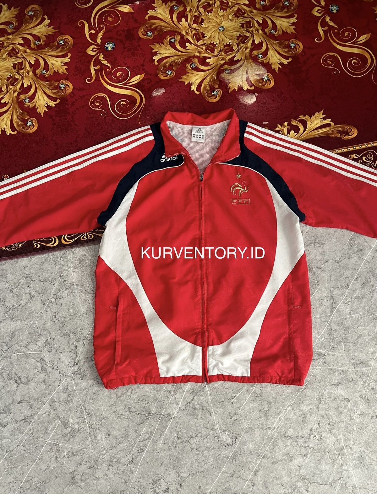 Adidas 08-09 Adidas France Track Jacket Size US L / EU 52-54 / 3 - 6 Thumbnail