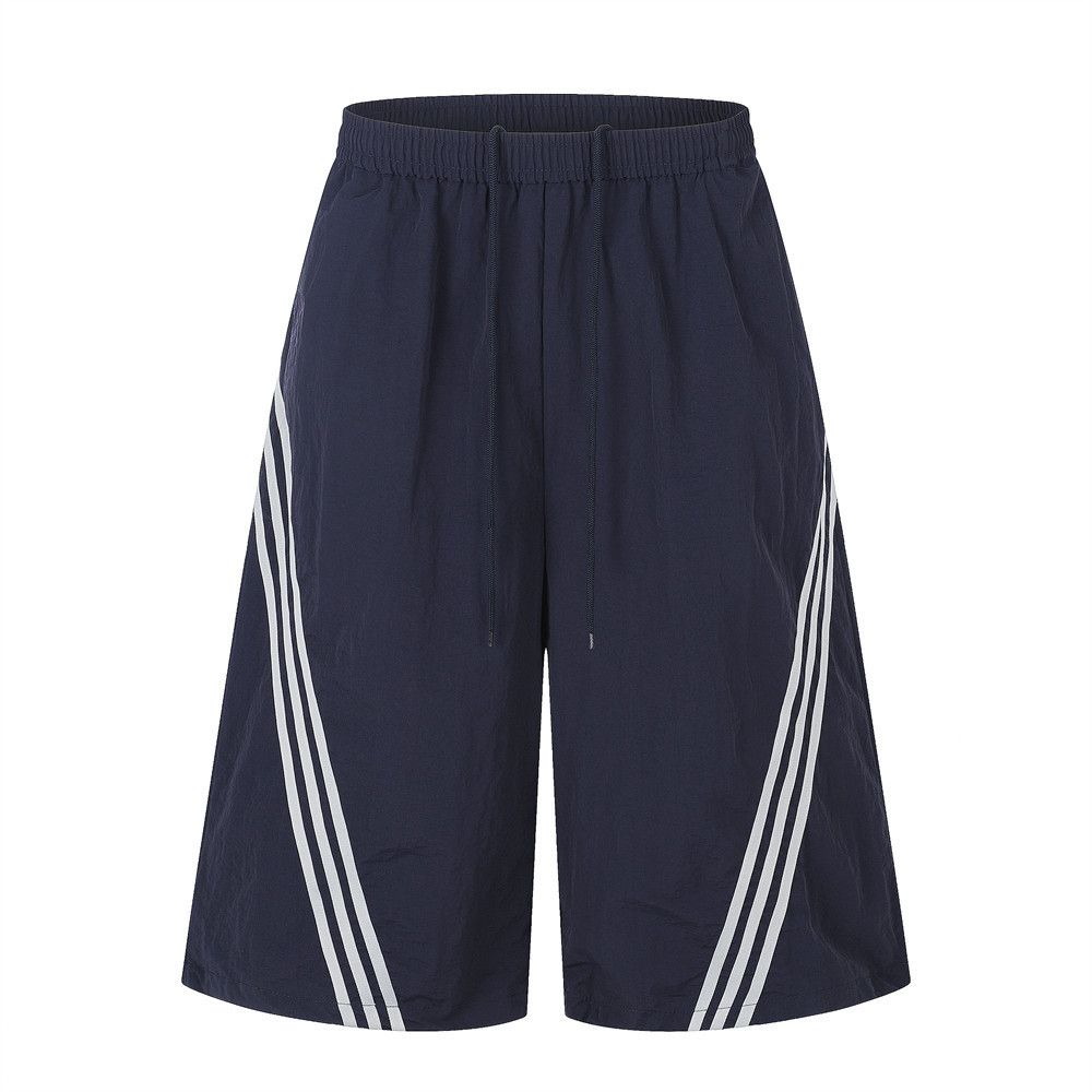 Japanese Brand Men's Loose-Fit Striped Casual Shorts Size US 32 / EU 48 - 1 Thumbnail