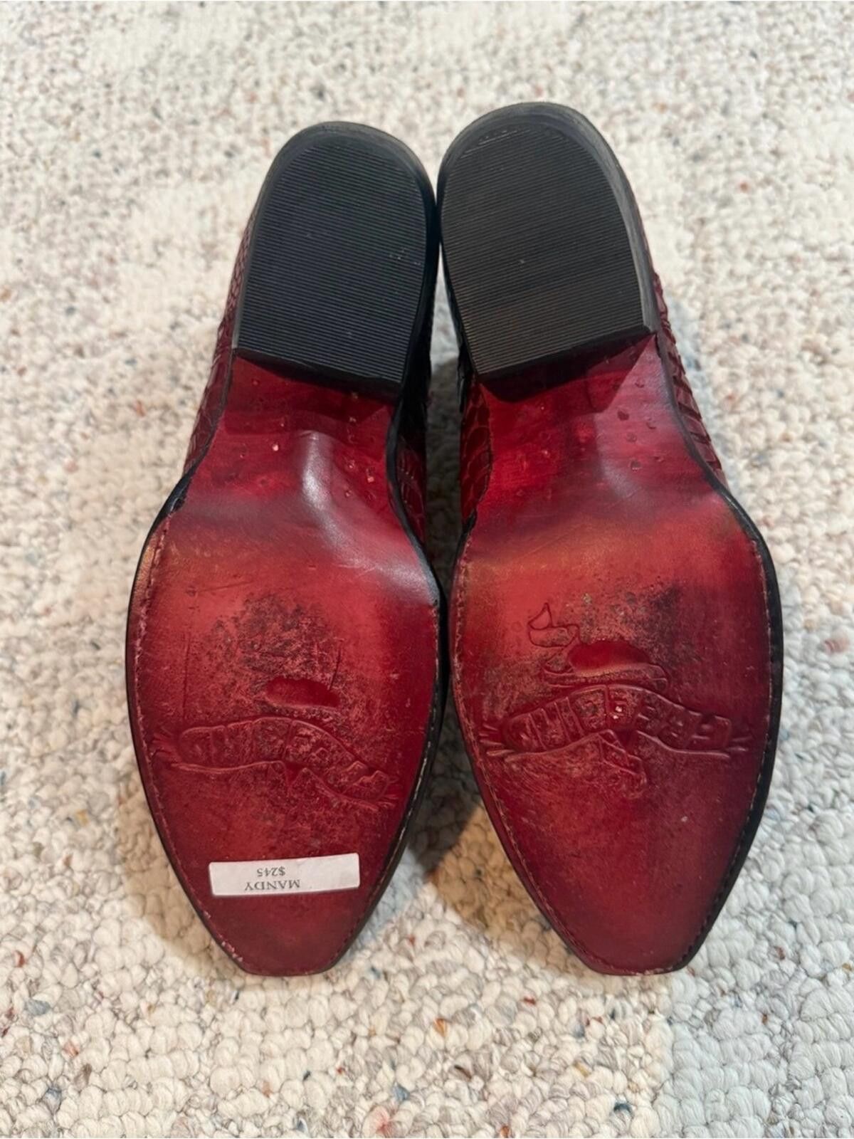 FREEBIRD New Freebird Mandy in Red Snake Size US 7 / IT 37 - 3 Thumbnail