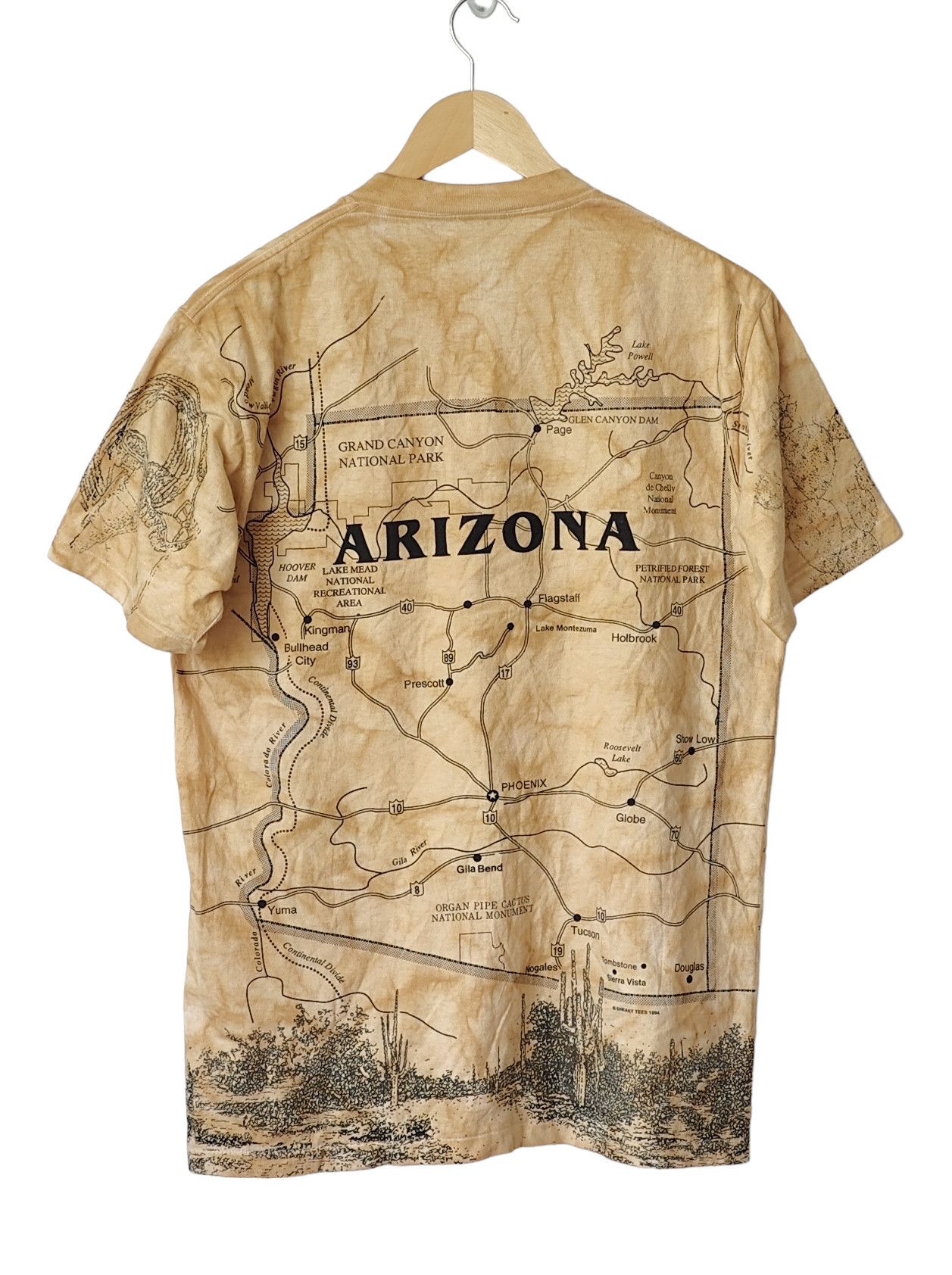 Other Arizona 1994 Sneaky Tees Full Print AOP Vintage tshirt Size US M / EU 48-50 / 2 - 2 Thumbnail