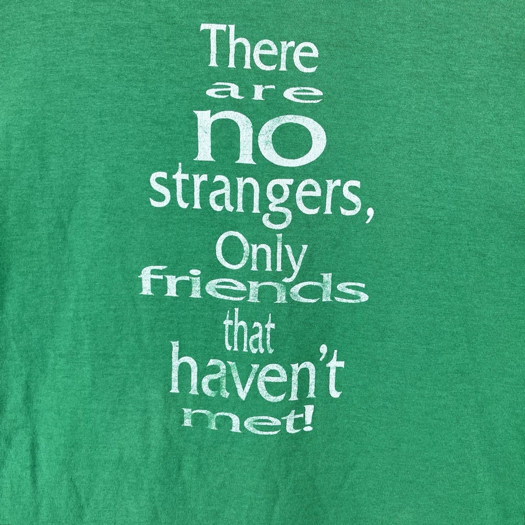 Fruit Of The Loom VINTAGE Fruit of the Loom 80s T-Shirt Green Short Sleeve Crew Neck L Men 80s Grunge Hipster Double-Sided Graphic Print Logo Limited Edition Size US L / EU 52-54 / 3 - 4 Thumbnail