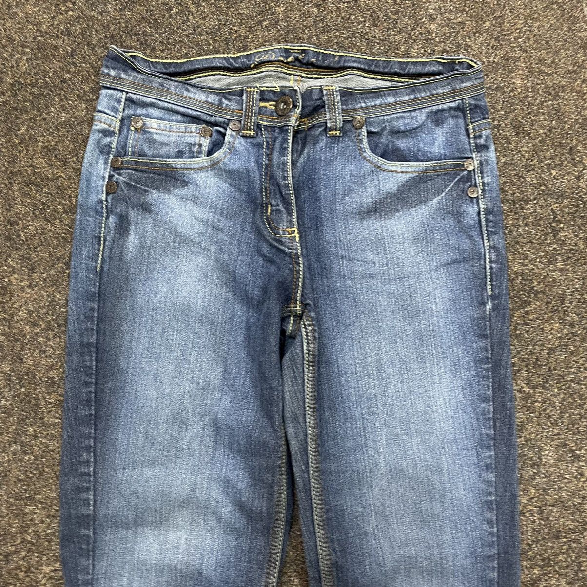Vintage Vintage Y2K Flared Jeans 90s Skater Streetwear Distressed Size 34" / US 12 / IT 48 - 4 Thumbnail
