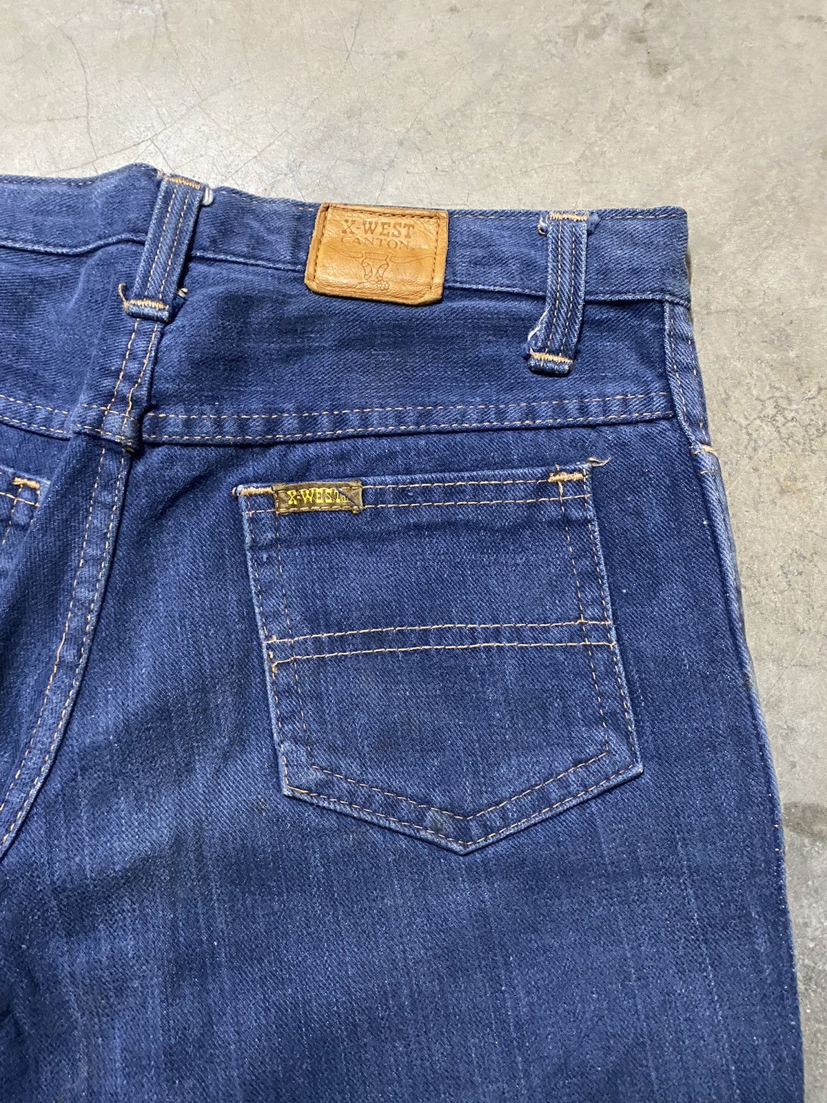 Vintage Flare Jeans Vintage X-West Canton Made in Usa Size US 29 - 6 Thumbnail