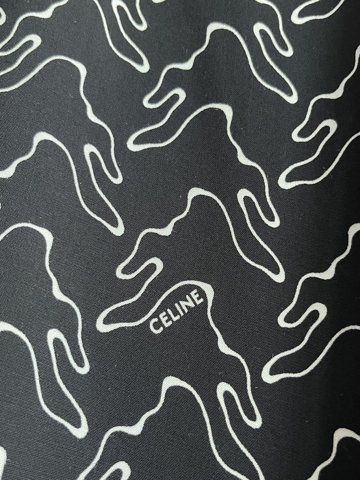 Celine × Hedi Slimane Super Runway Geometric Logo Shirt Celine Hedi Slimane Rare Size US XL / EU 56 / 4 - 5 Thumbnail