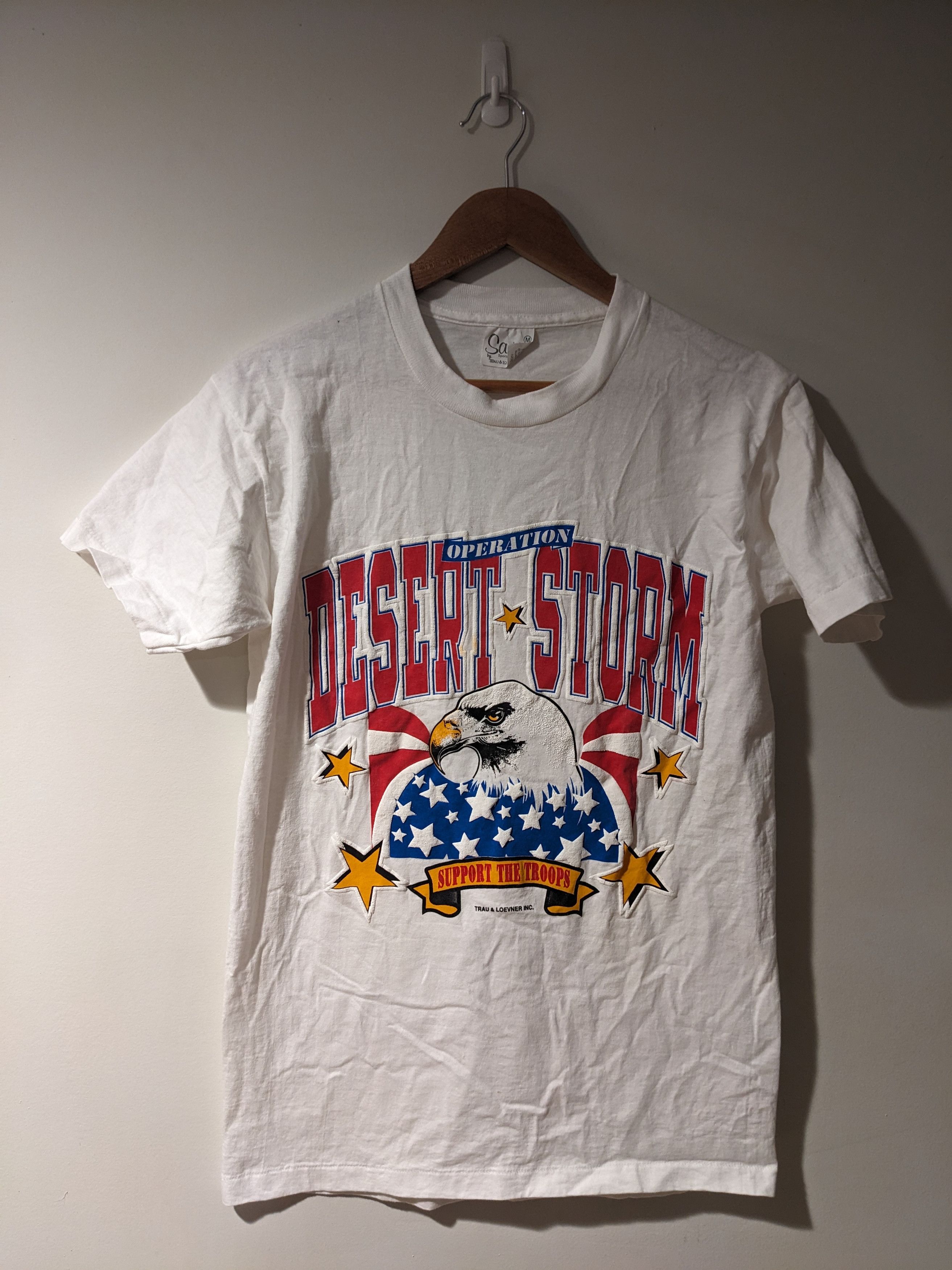 Vintage Vintage 1991 Operation Desert Storm Support T-Shirt Size US M / EU 48-50 / 2 - 1 Thumbnail