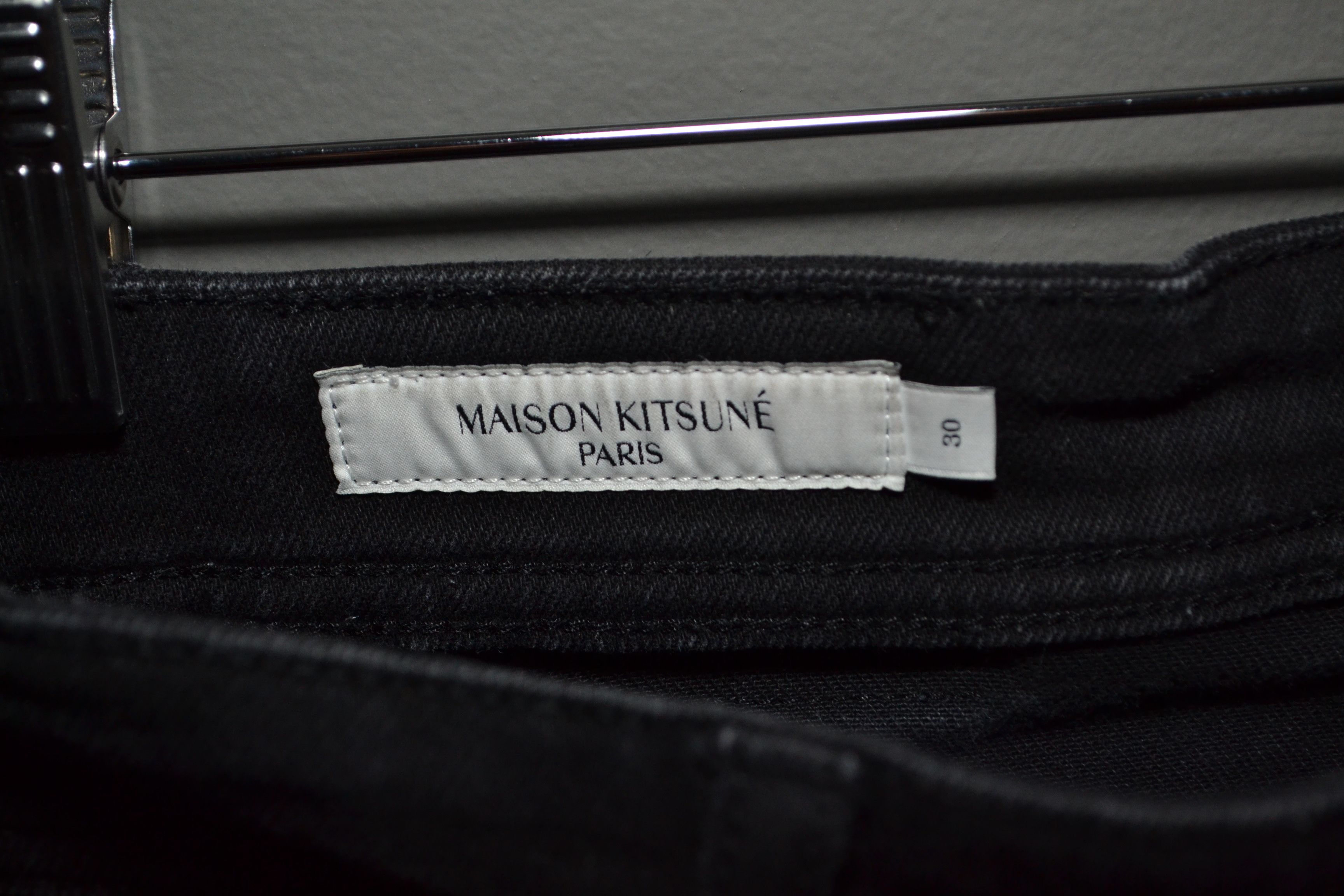 Maison Kitsune Maison Kitsune Tapered Black Jeans 30 Size US 30 / EU 46 - 8 Thumbnail