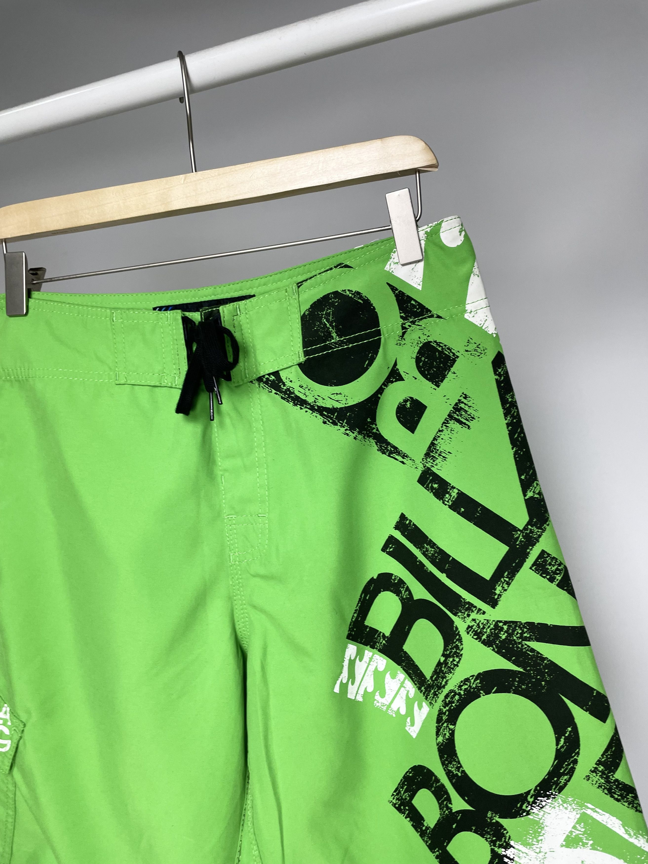 Billabong Billabong Vintage Green Full Printed Surfing Shorts Size US 30 / EU 46 - 4 Thumbnail