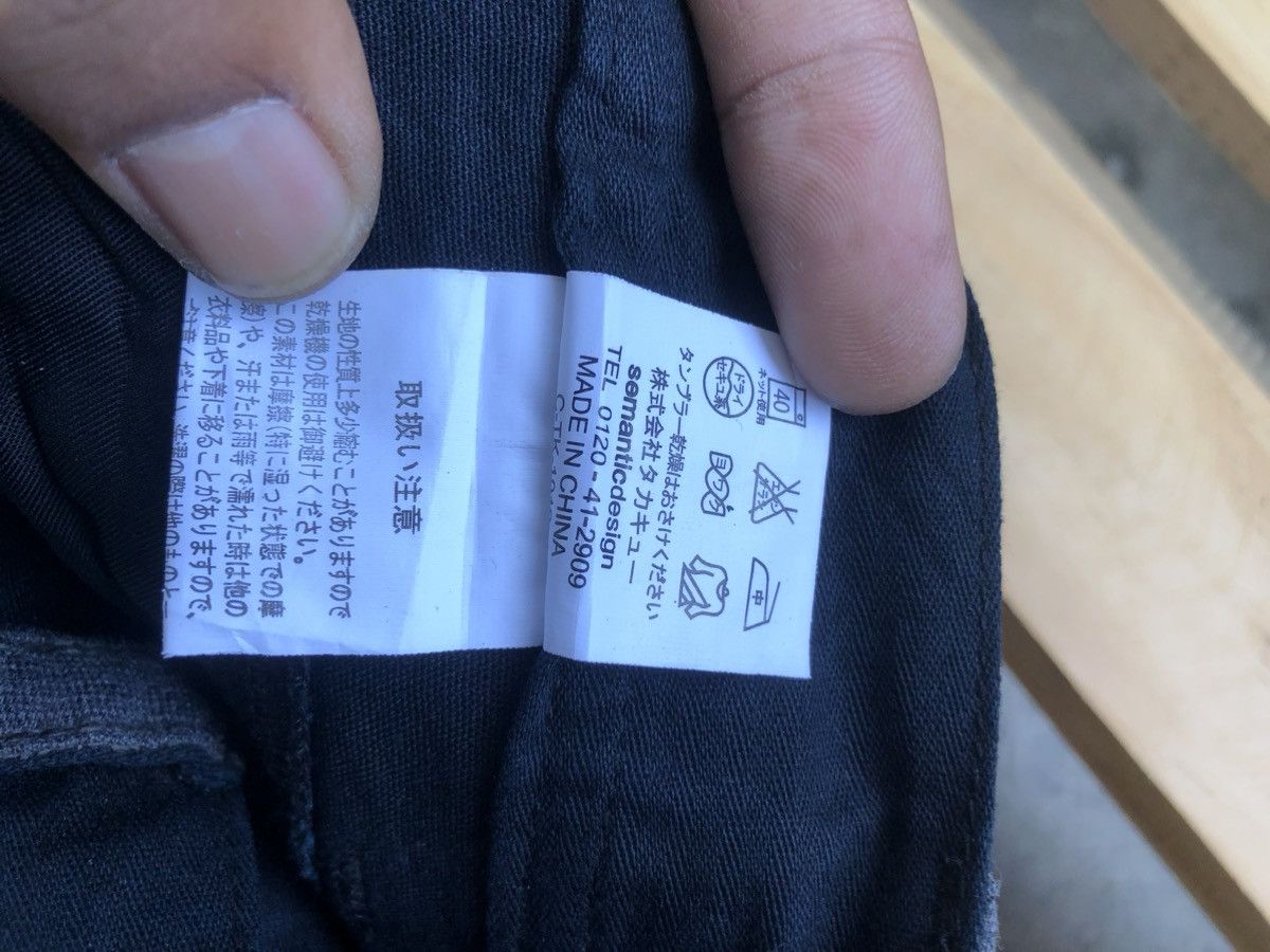 Japanese Brand × Vintage × semanticdesign Vintage Japanese Brands Semantic Design Black Pants Size US 34 / EU 50 - 20 Thumbnail
