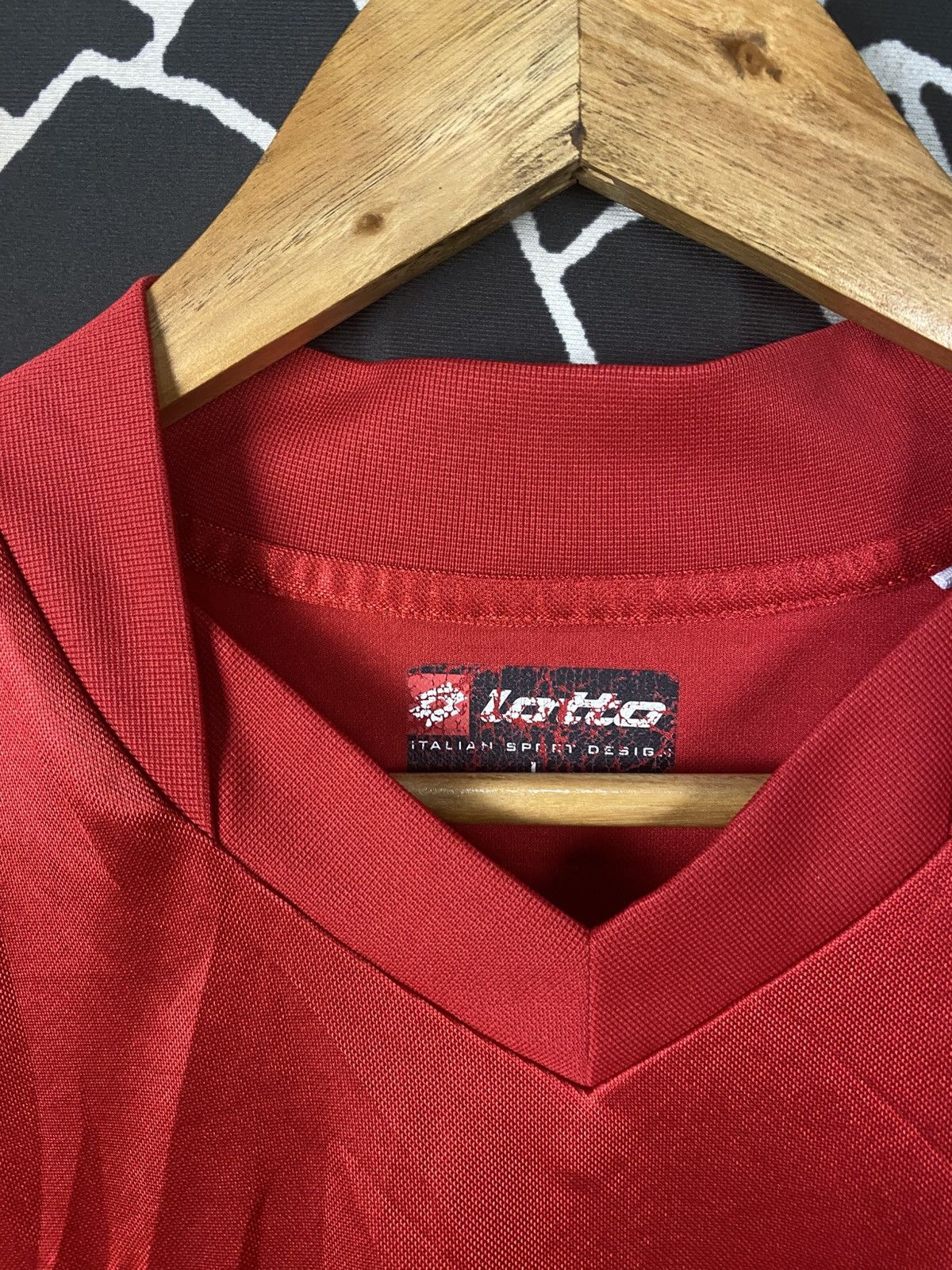 Lotto Sport Vintage Lotto x Kenzo F.C. "51" Football Jersey Red Size US L / EU 52-54 / 3 - 3 Thumbnail