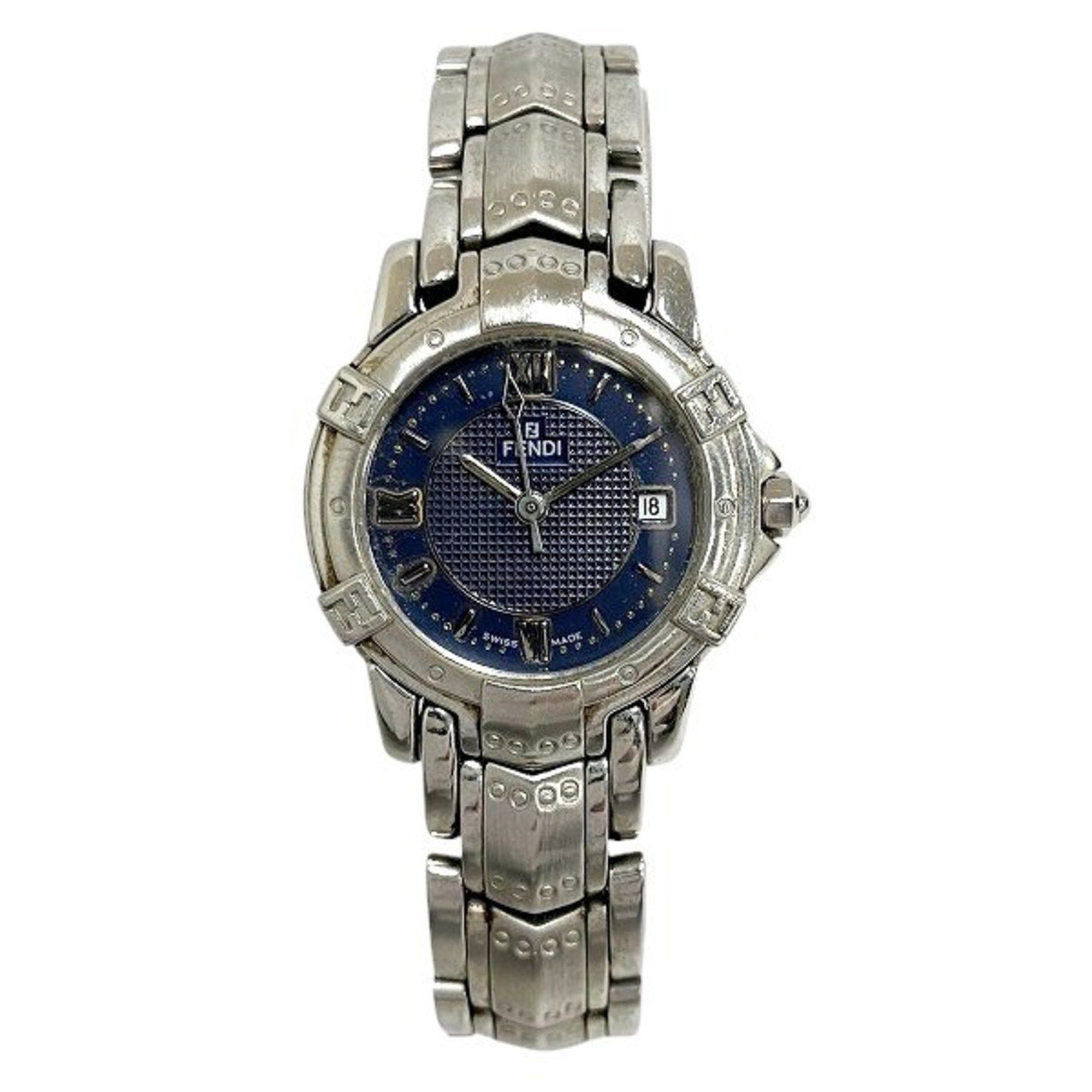 Fendi 3500L Navy Dial Quartz Watch Women's Wristwatch in Blue