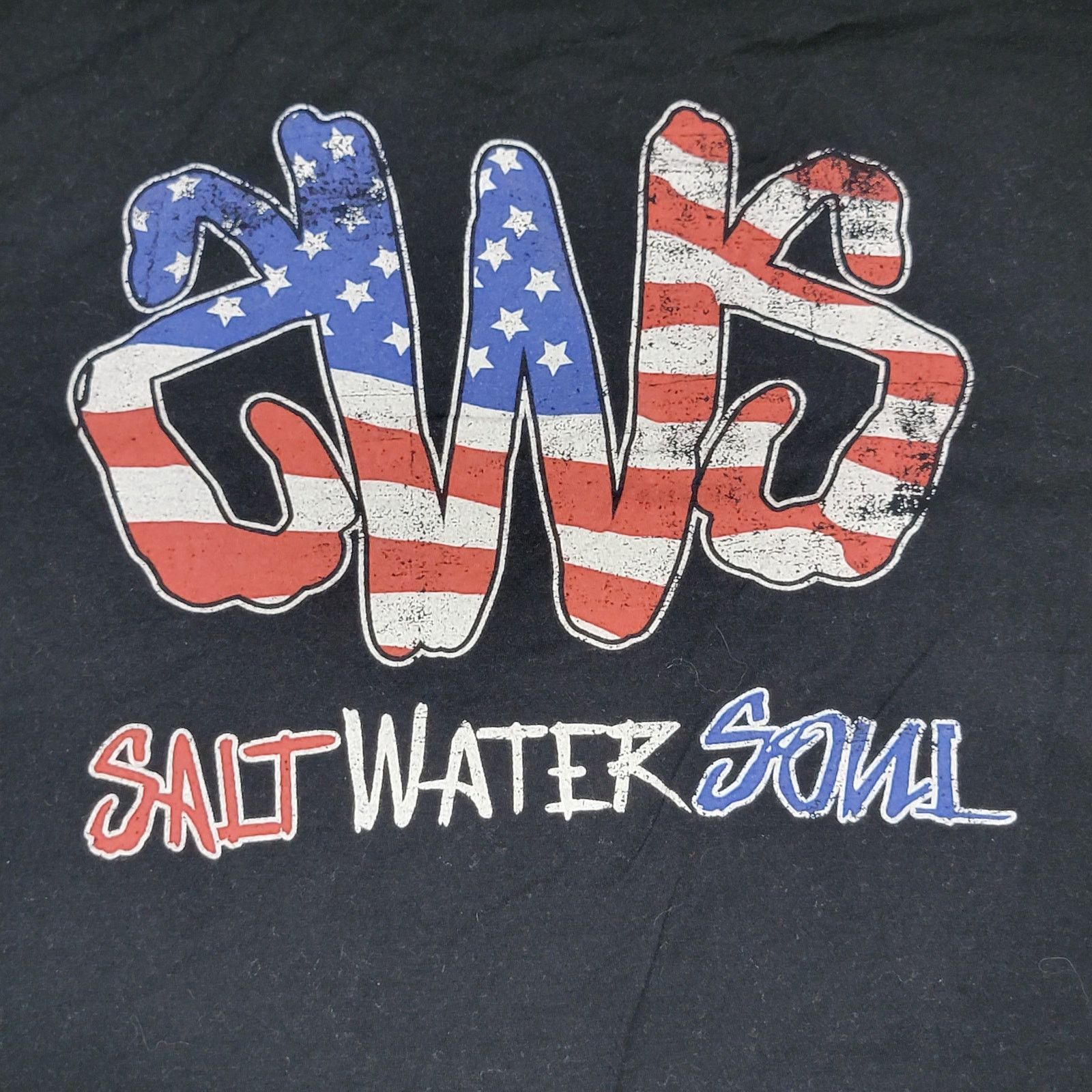 Other Salt Water Soul Unisex Tee American Flag Logo - Size 3XL Size US XXL / EU 58 / 5 - 4 Thumbnail