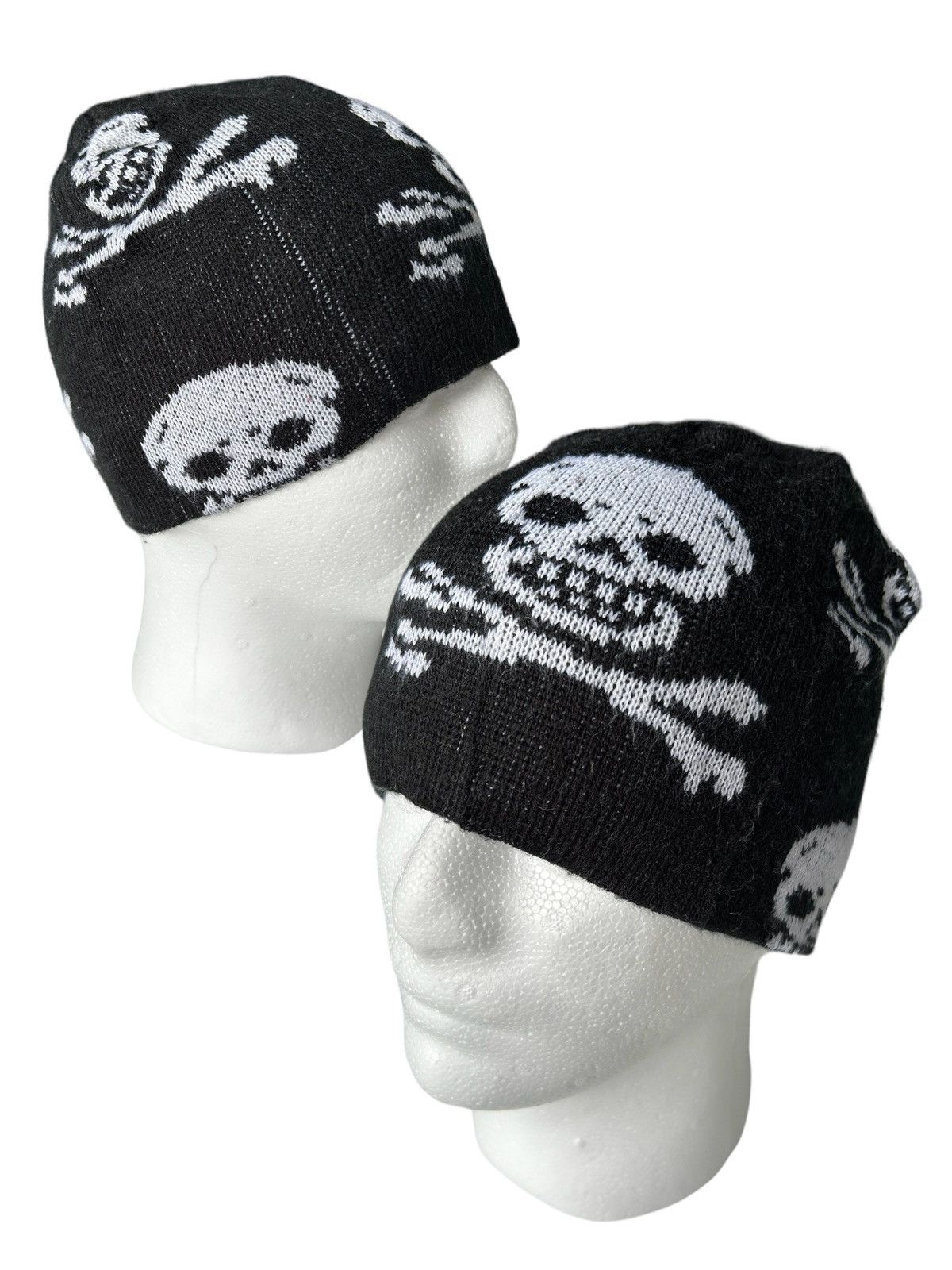 💥Skull Punk Bondage Style Beanie Hats snowcap☠️