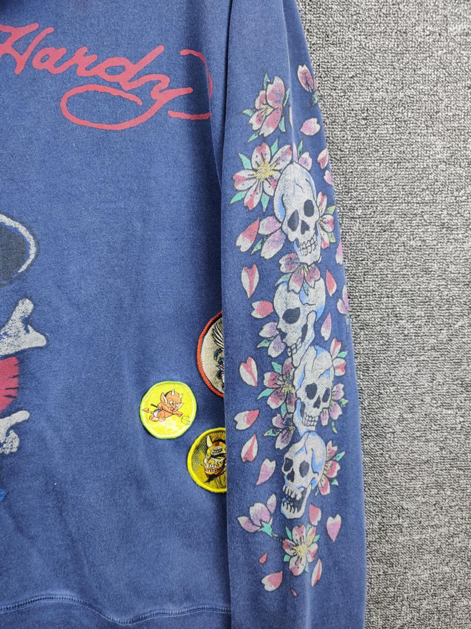 Ed Hardy Vintage Ed Hardy Christian Audigier Skull Zipper Hoodie Size US L / EU 52-54 / 3 - 2 Thumbnail