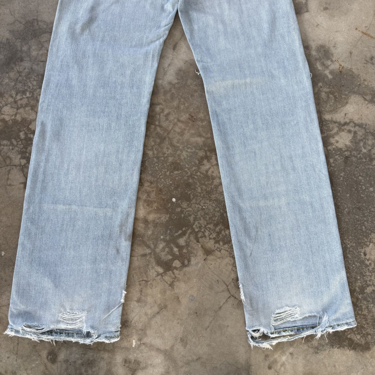 Japanese Brand W30 Vintage Japanese S003 Faded Ripped Denim Jean Pant Size US 30 / EU 46 - 9 Thumbnail
