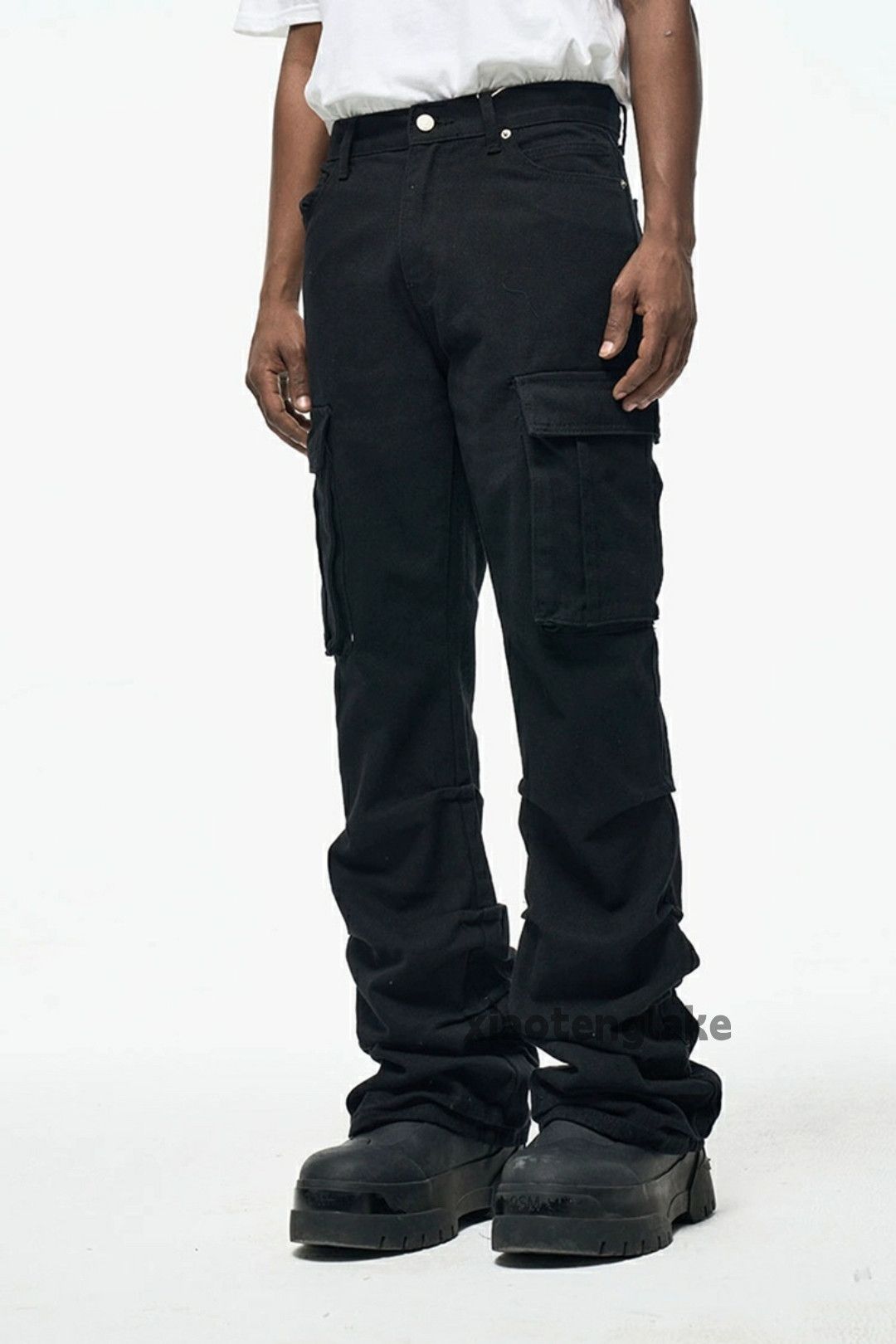 Designer × Japanese Brand × Vintage military outdoor utility pleated flared cargo pants Size US 34 / EU 50 - 1 Thumbnail