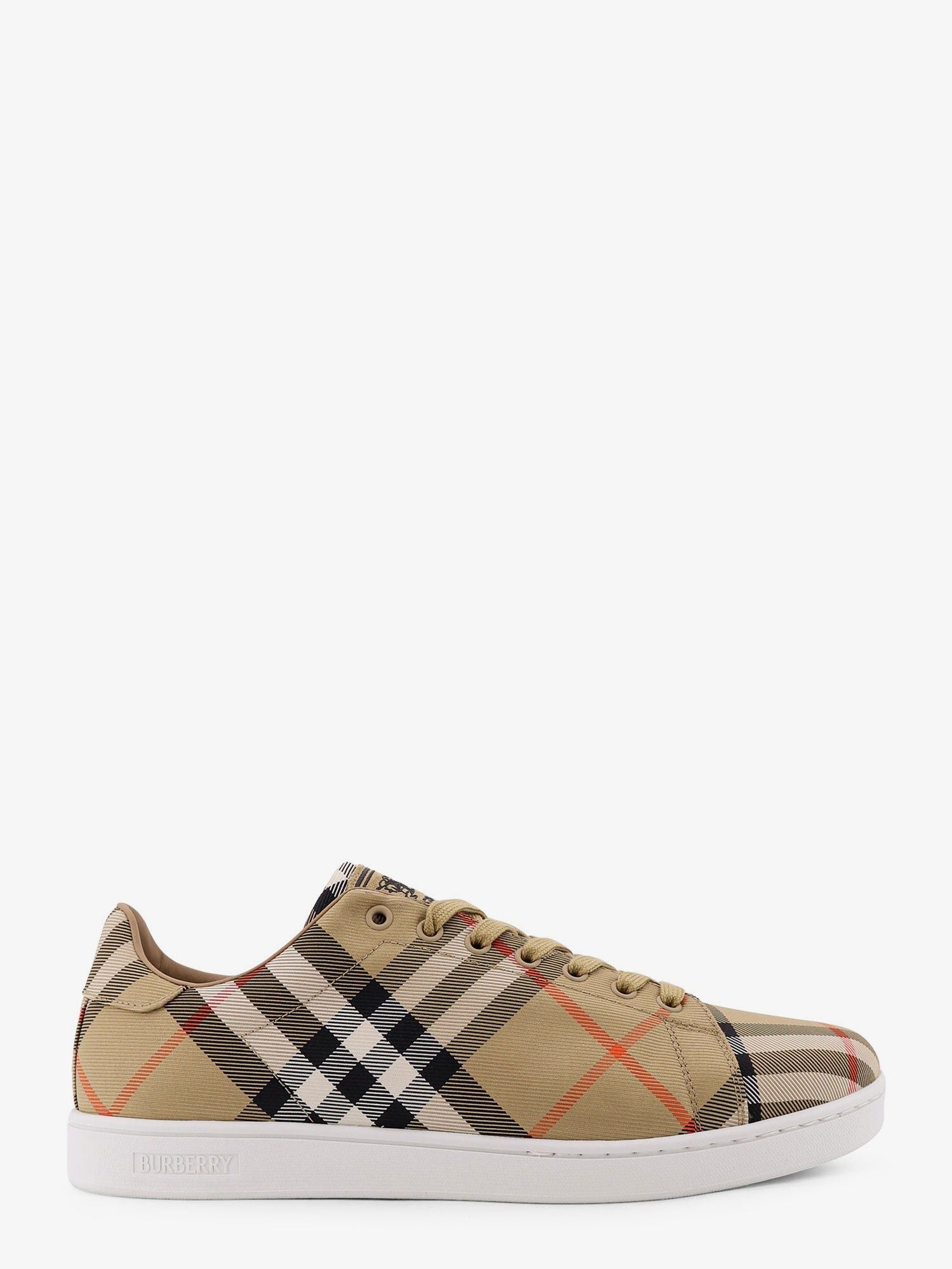 Burberry Canvas Sneakers With Check Motif Size US 6 / EU 39 - 1 Thumbnail